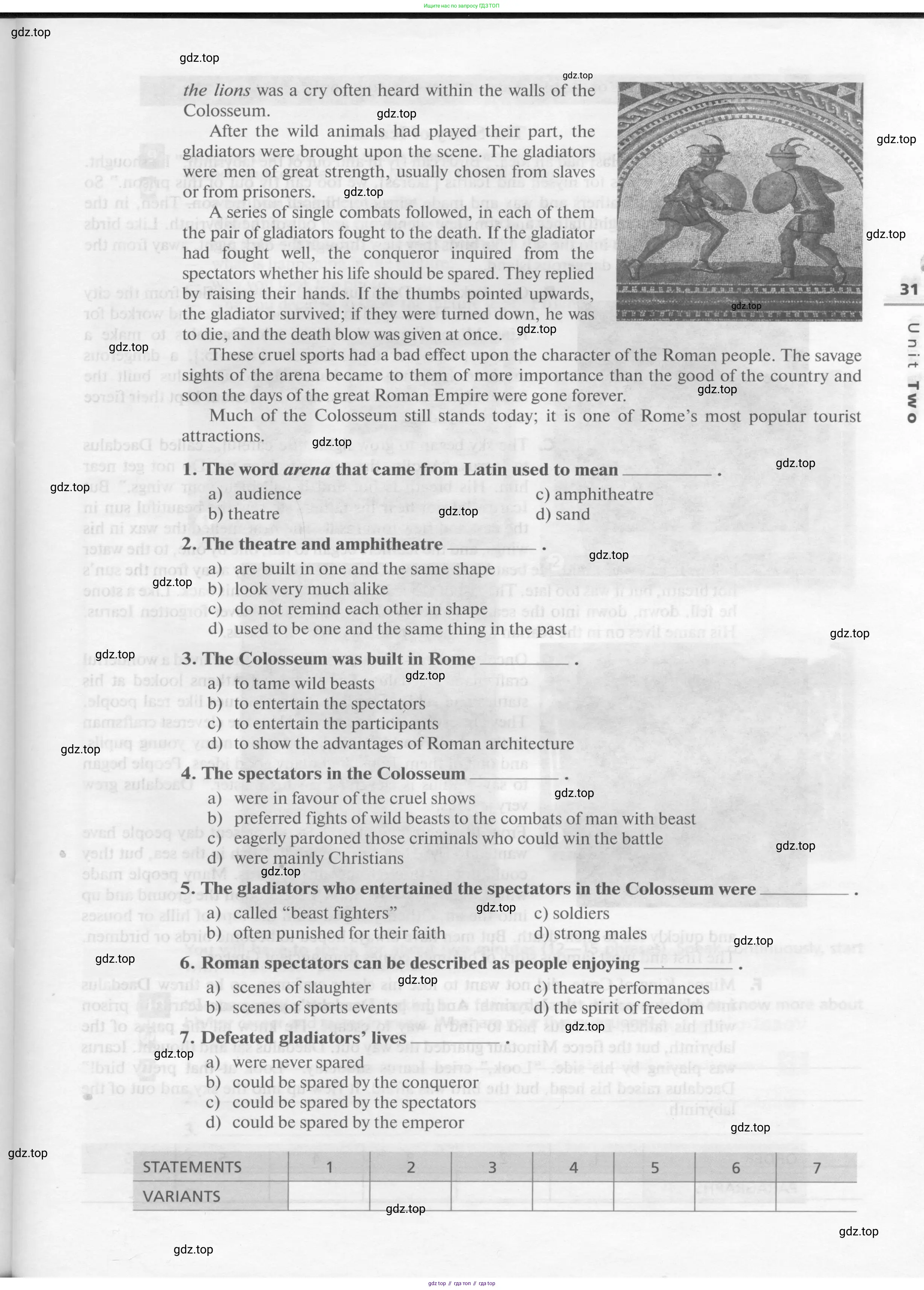 Английский язык (english), 11 класс рабочая тетрадь, авторы: Афанасьева Ольга Васильевна (Afanasyeva Olga), Михеева Ирина Владимировна (Mikheeva Irina), Баранова Ксения Михайловна (Baranova Ksenia), издательство Просвещение, Москва, 2016, белого цвета, страница 31