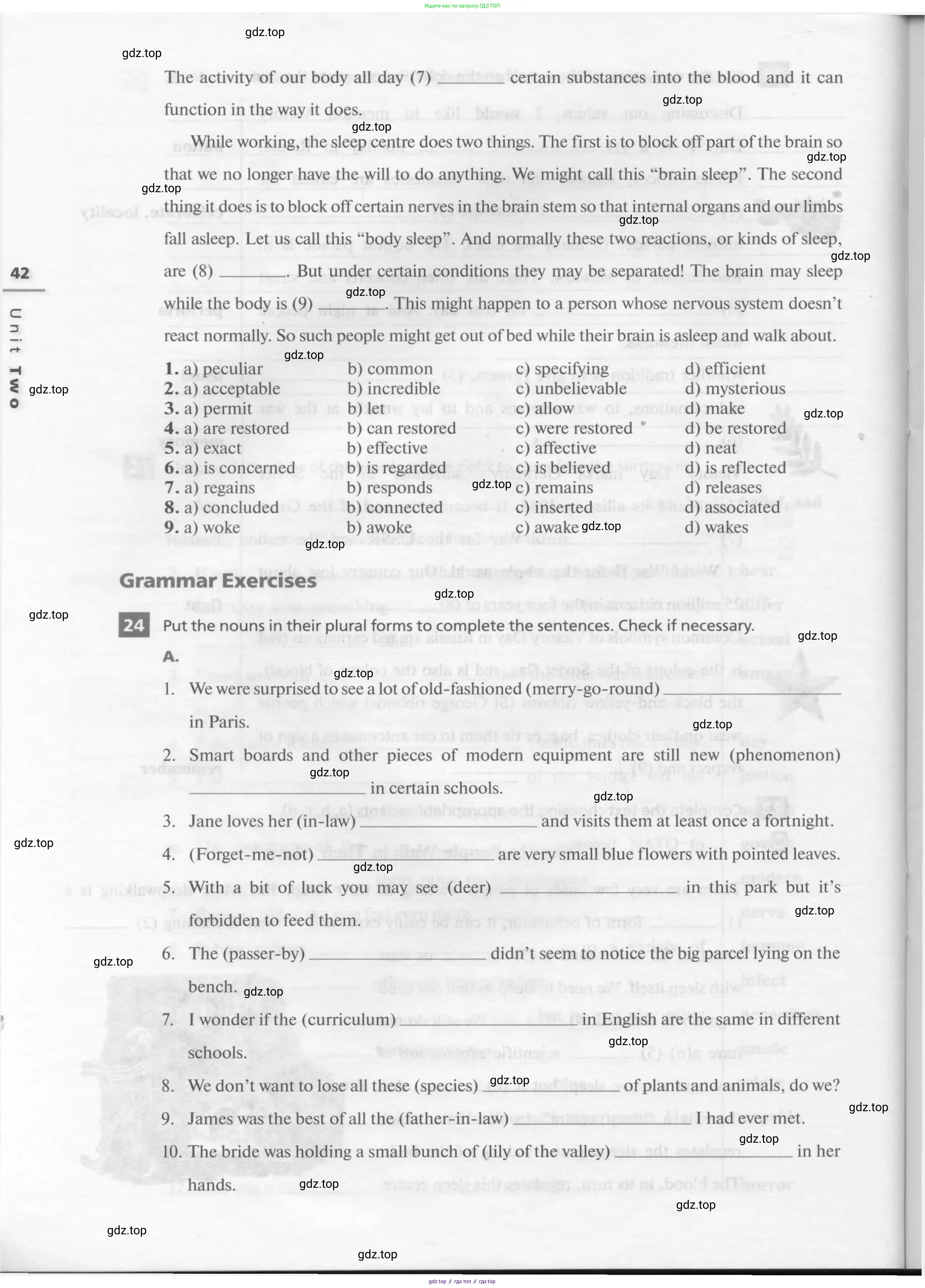 Английский язык (english), 11 класс рабочая тетрадь, авторы: Афанасьева Ольга Васильевна (Afanasyeva Olga), Михеева Ирина Владимировна (Mikheeva Irina), Баранова Ксения Михайловна (Baranova Ksenia), издательство Просвещение, Москва, 2016, белого цвета, страница 42