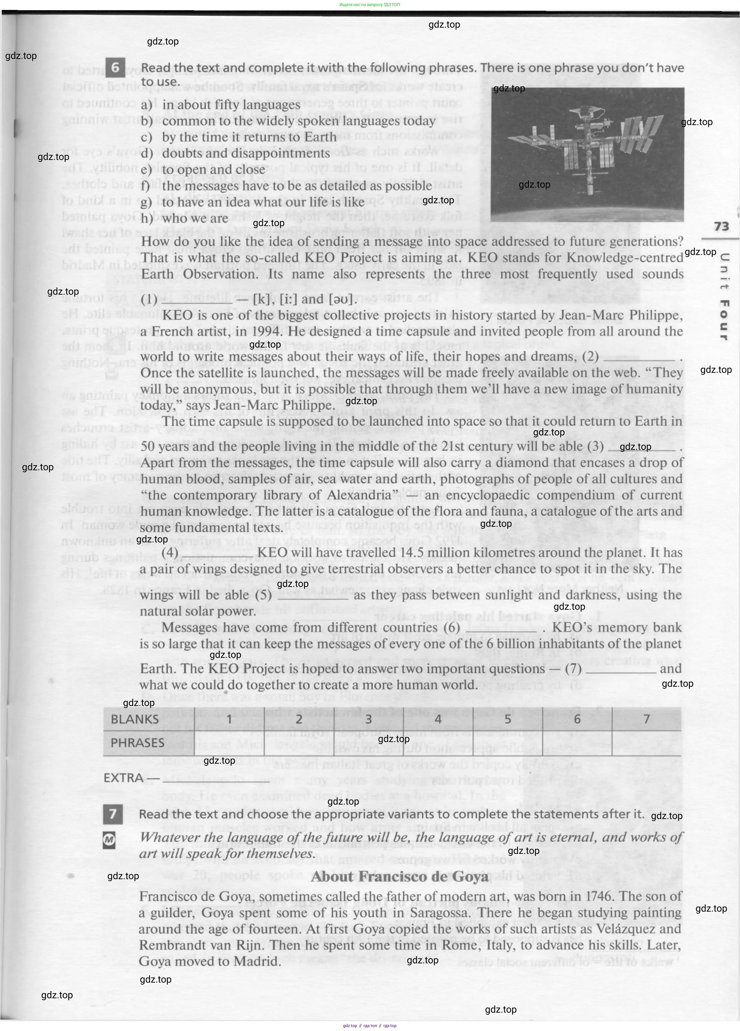 Английский язык (english), 11 класс рабочая тетрадь, авторы: Афанасьева Ольга Васильевна (Afanasyeva Olga), Михеева Ирина Владимировна (Mikheeva Irina), Баранова Ксения Михайловна (Baranova Ksenia), издательство Просвещение, Москва, 2016, белого цвета, страница 73