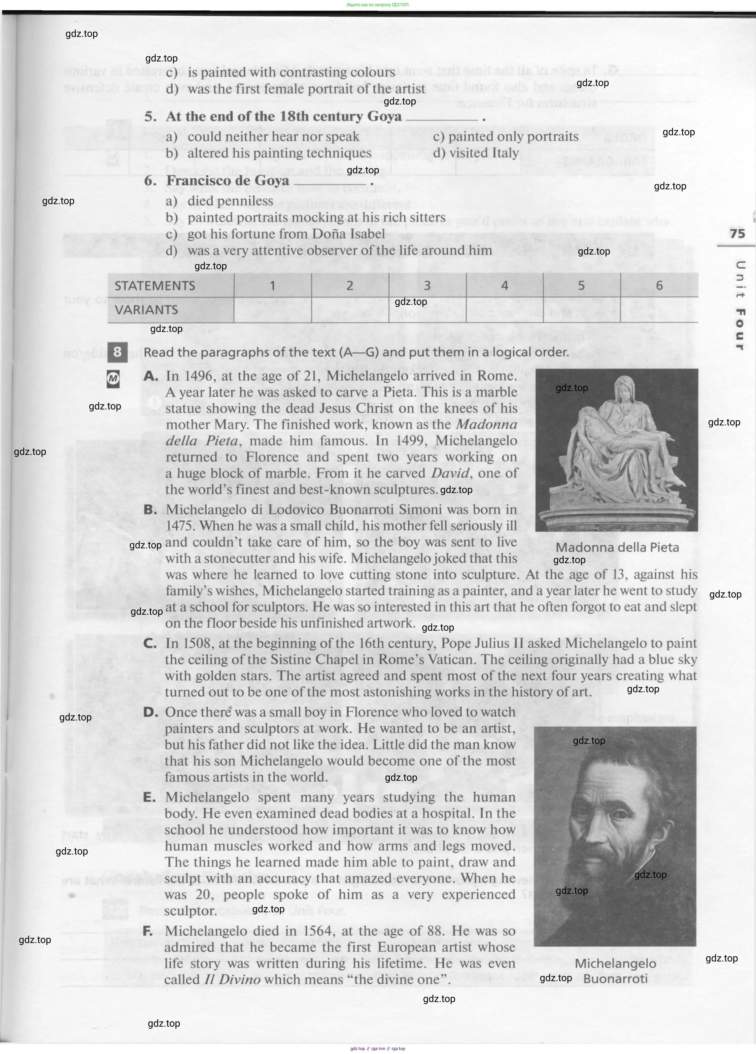 Английский язык (english), 11 класс рабочая тетрадь, авторы: Афанасьева Ольга Васильевна (Afanasyeva Olga), Михеева Ирина Владимировна (Mikheeva Irina), Баранова Ксения Михайловна (Baranova Ksenia), издательство Просвещение, Москва, 2016, белого цвета, страница 75