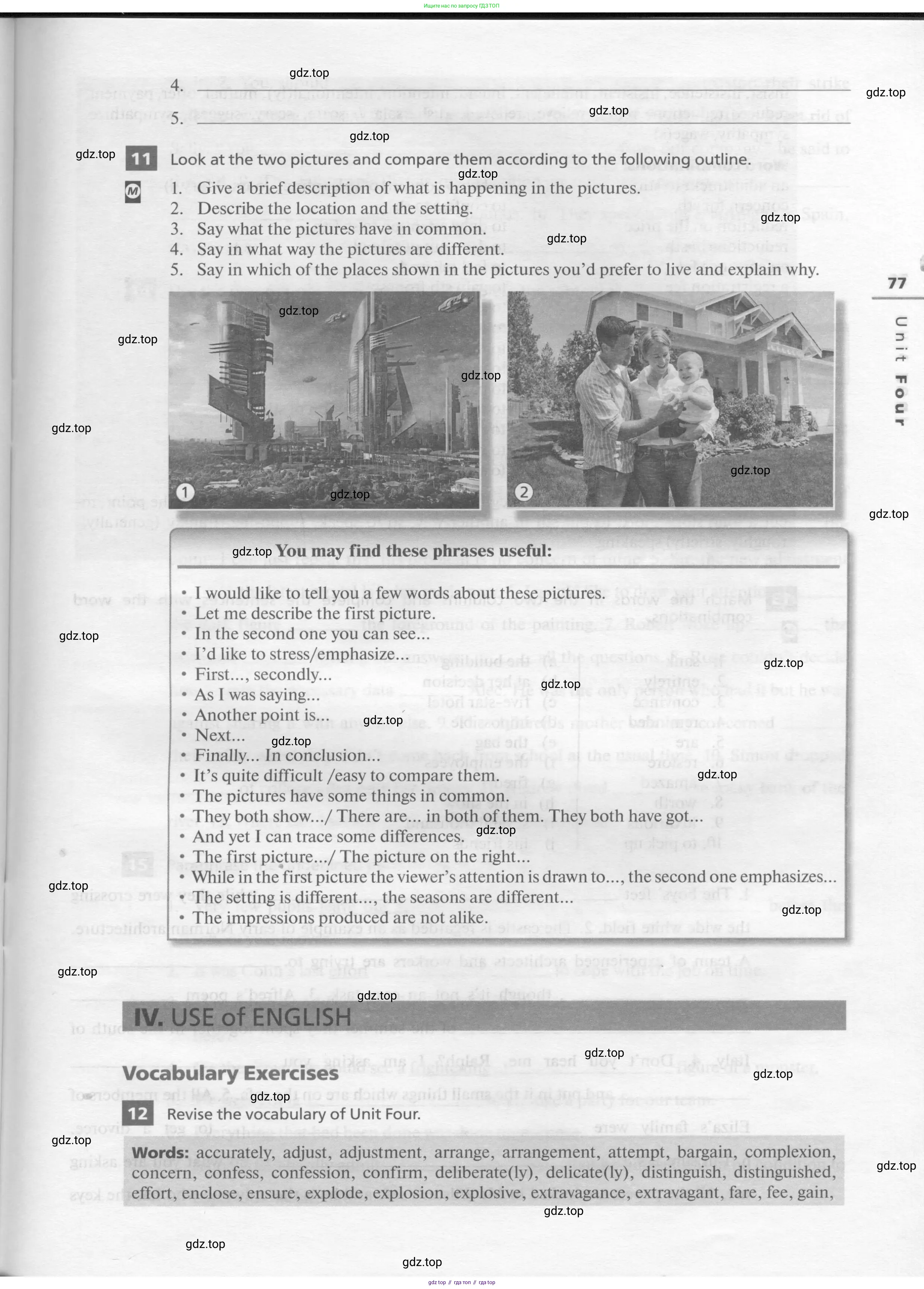 Английский язык (english), 11 класс рабочая тетрадь, авторы: Афанасьева Ольга Васильевна (Afanasyeva Olga), Михеева Ирина Владимировна (Mikheeva Irina), Баранова Ксения Михайловна (Baranova Ksenia), издательство Просвещение, Москва, 2016, белого цвета, страница 77
