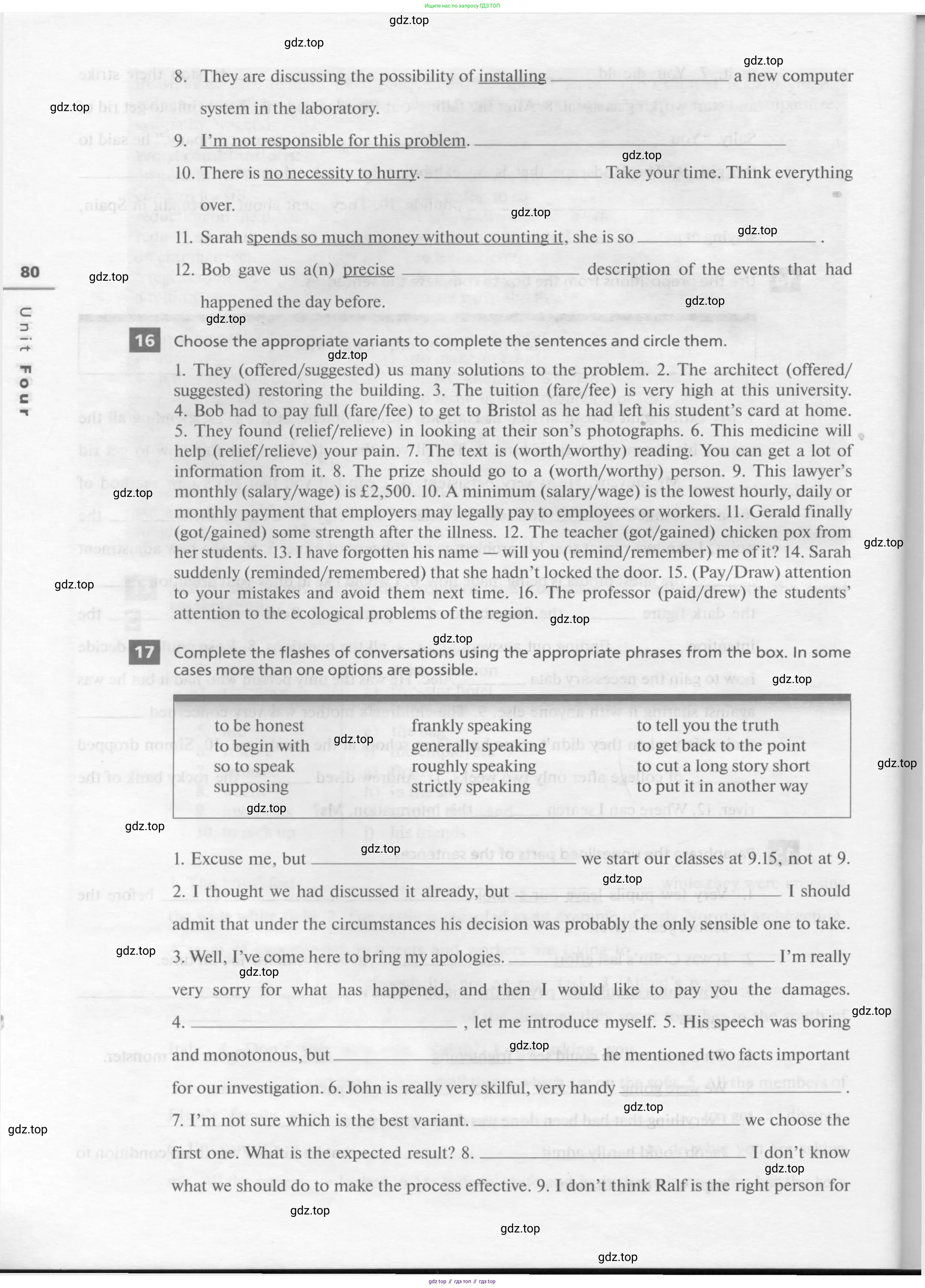 Английский язык (english), 11 класс рабочая тетрадь, авторы: Афанасьева Ольга Васильевна (Afanasyeva Olga), Михеева Ирина Владимировна (Mikheeva Irina), Баранова Ксения Михайловна (Baranova Ksenia), издательство Просвещение, Москва, 2016, белого цвета, страница 80