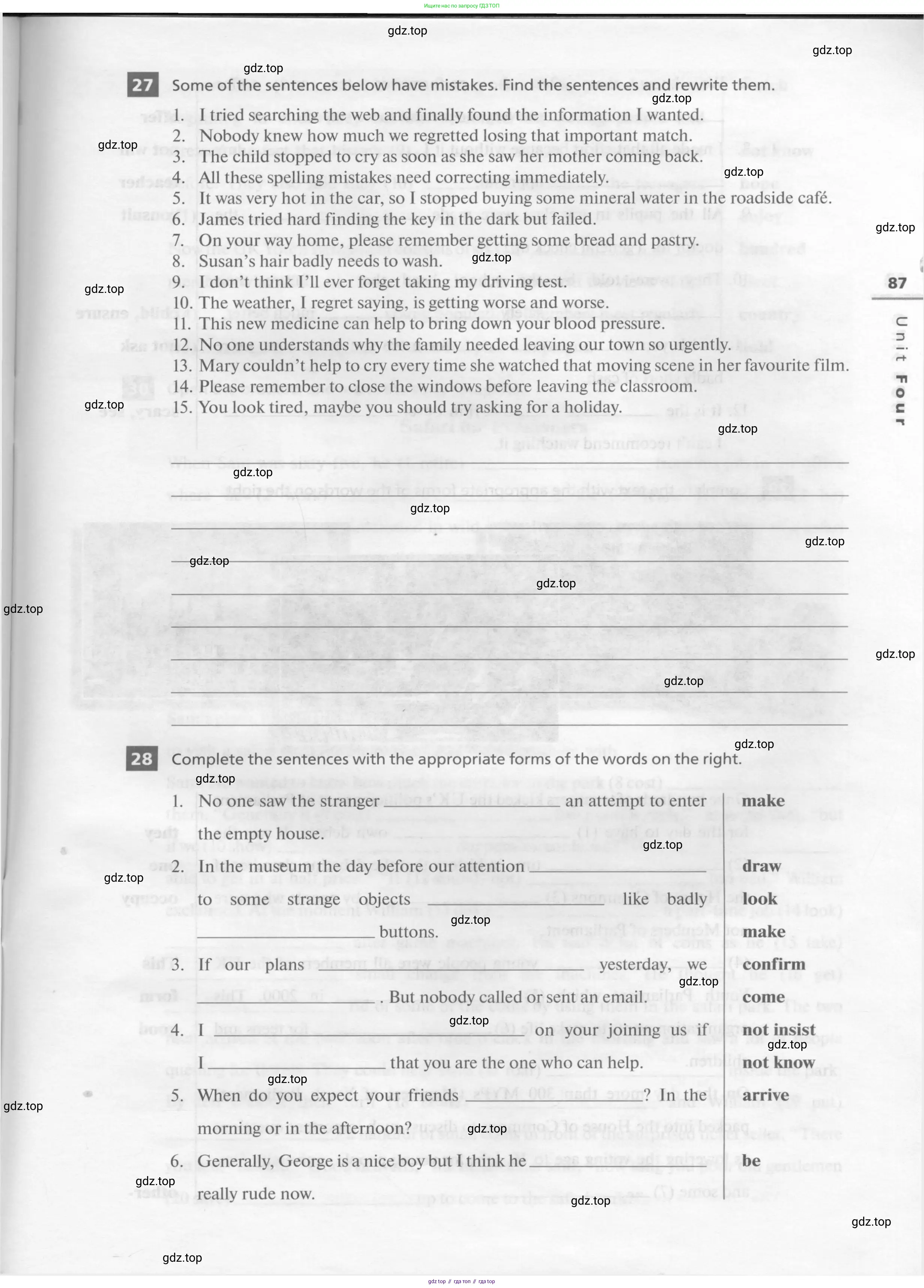 Английский язык (english), 11 класс рабочая тетрадь, авторы: Афанасьева Ольга Васильевна (Afanasyeva Olga), Михеева Ирина Владимировна (Mikheeva Irina), Баранова Ксения Михайловна (Baranova Ksenia), издательство Просвещение, Москва, 2016, белого цвета, страница 87