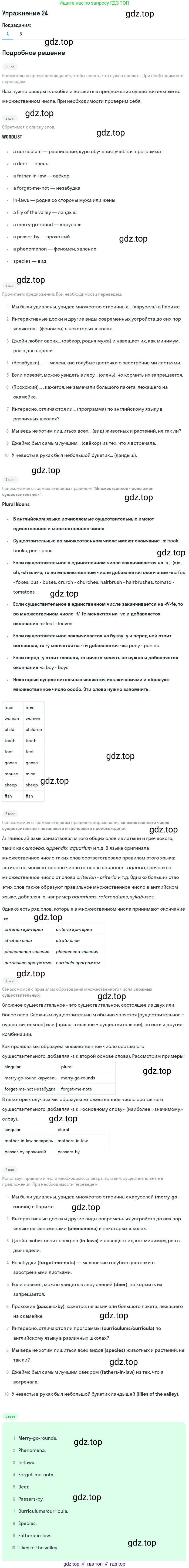 Английский язык (english), 11 класс рабочая тетрадь, авторы: Афанасьева Ольга Васильевна (Afanasyeva Olga), Михеева Ирина Владимировна (Mikheeva Irina), Баранова Ксения Михайловна (Baranova Ksenia), издательство Просвещение, Москва, 2016, белого цвета, страница 42, номер 24, Решение