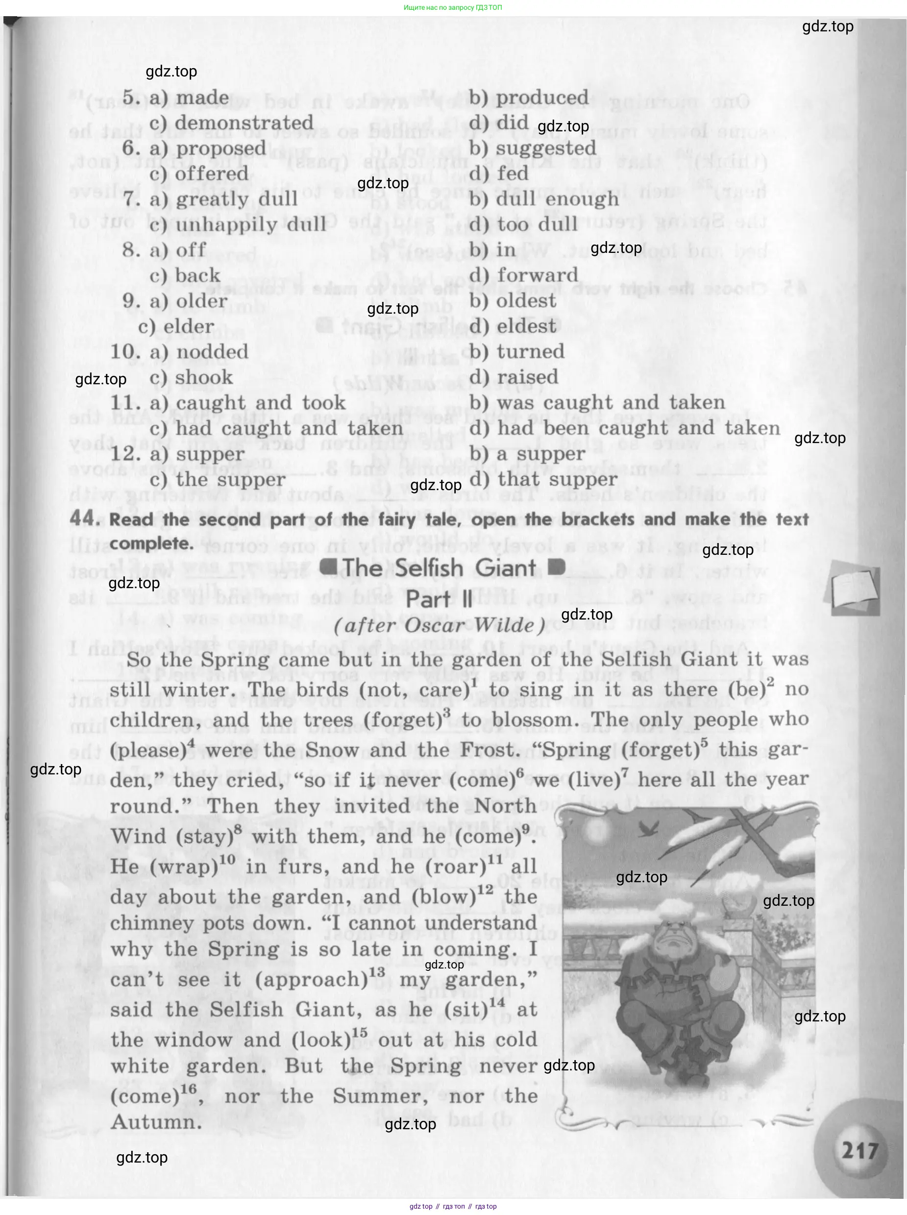 Английский язык (english), 11 класс Учебник (Student's book), авторы: Афанасьева Ольга Васильевна (Afanasyeva Olga), Михеева Ирина Владимировна (Mikheeva Irina), издательство Просвещение, Москва, 2014, белого цвета, страница 217