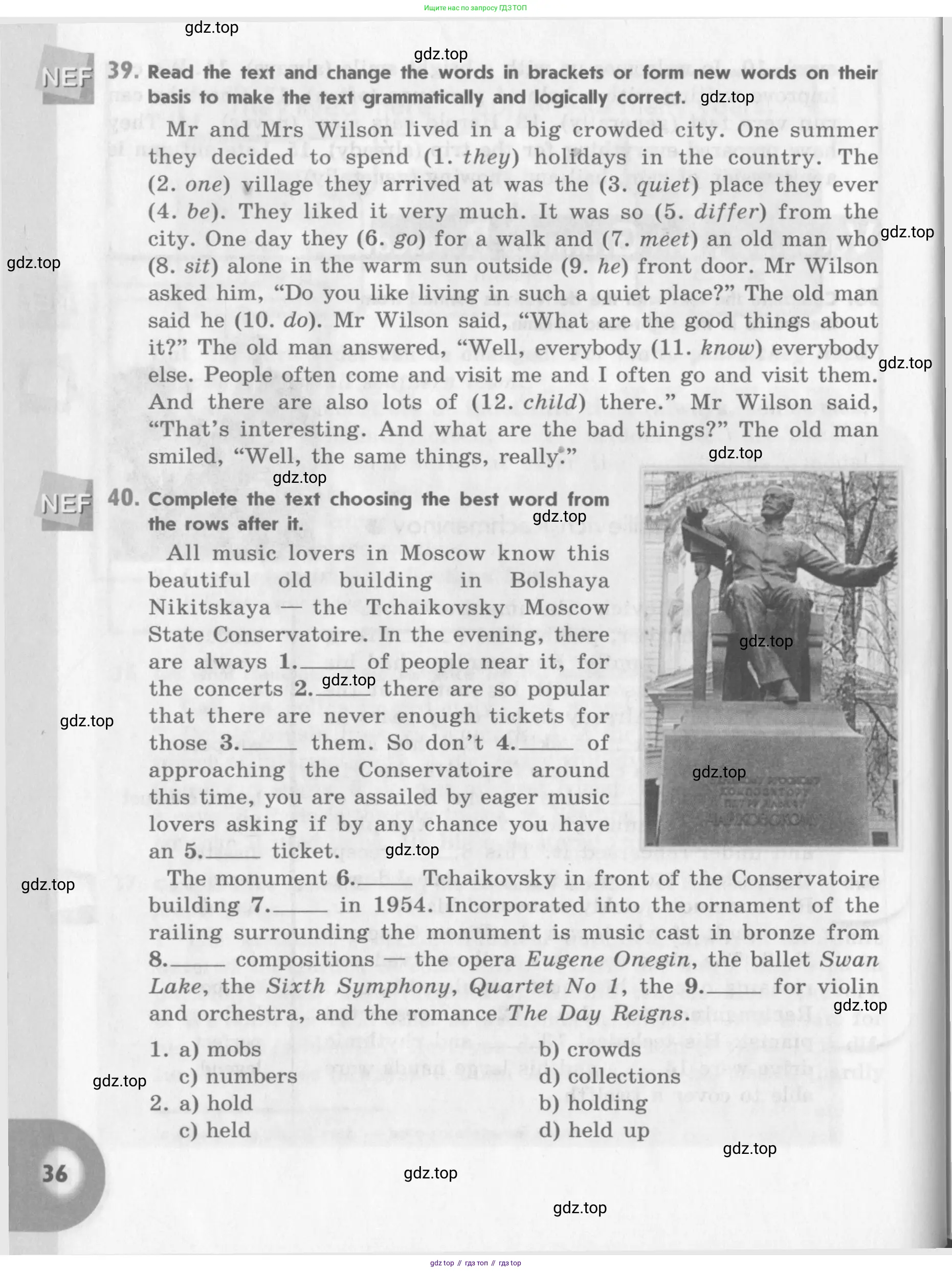 Английский язык (english), 11 класс Учебник (Student's book), авторы: Афанасьева Ольга Васильевна (Afanasyeva Olga), Михеева Ирина Владимировна (Mikheeva Irina), издательство Просвещение, Москва, 2014, белого цвета, страница 36