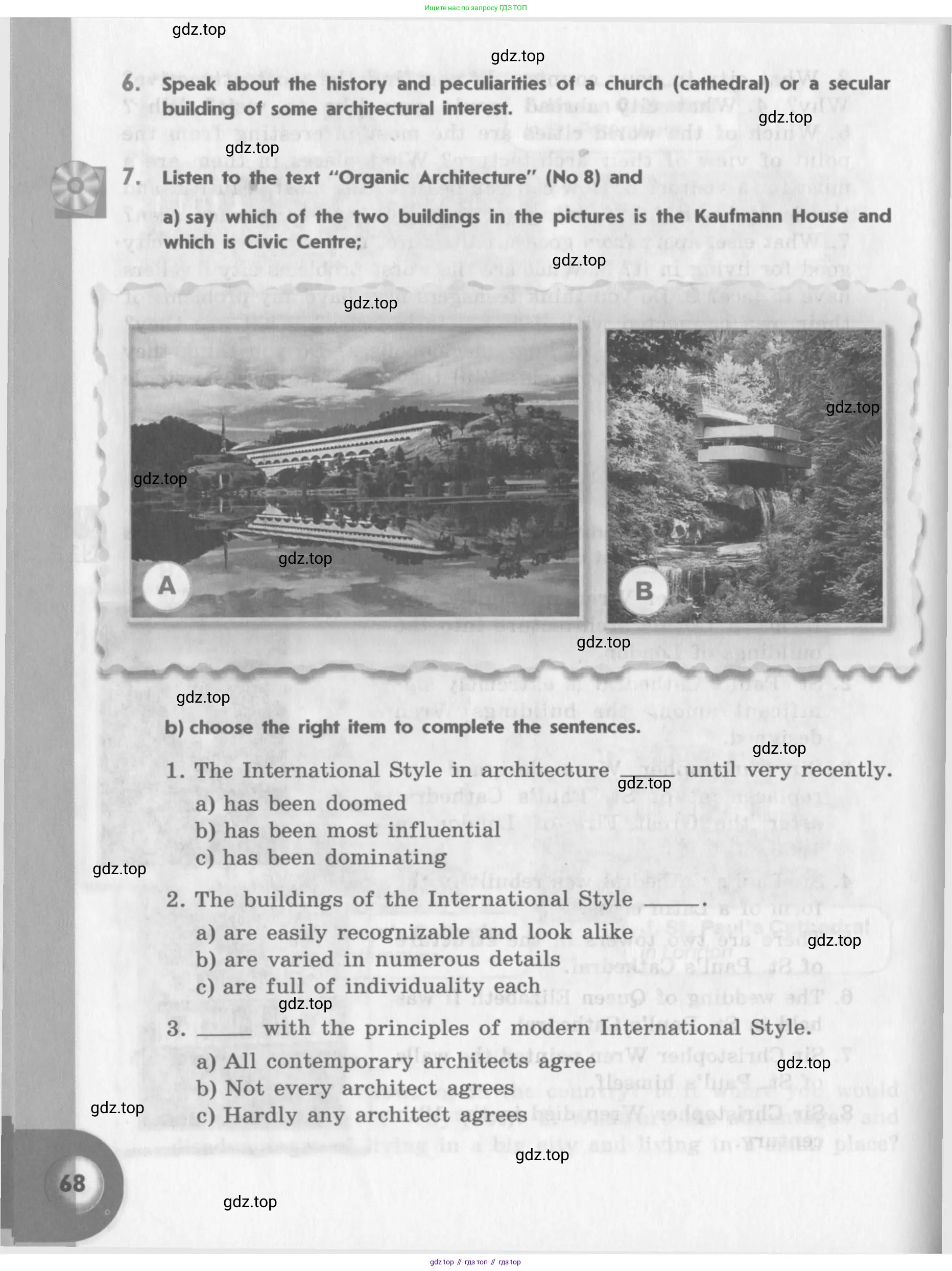 Английский язык (english), 11 класс Учебник (Student's book), авторы: Афанасьева Ольга Васильевна (Afanasyeva Olga), Михеева Ирина Владимировна (Mikheeva Irina), издательство Просвещение, Москва, 2014, белого цвета, страница 68