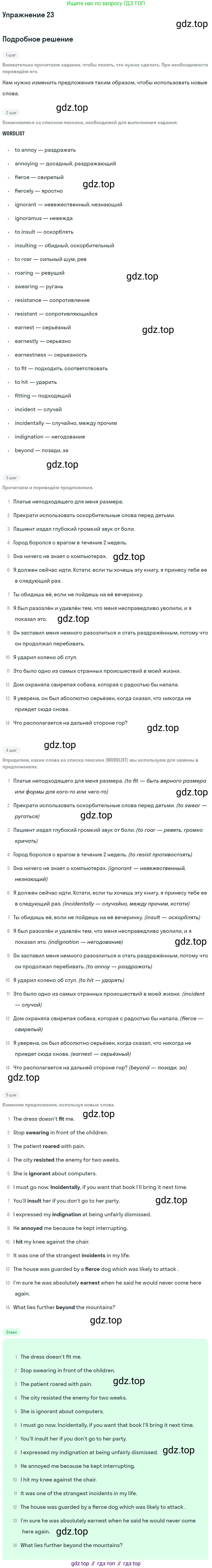 Английский язык (english), 11 класс Учебник (Student's book), авторы: Афанасьева Ольга Васильевна (Afanasyeva Olga), Михеева Ирина Владимировна (Mikheeva Irina), издательство Просвещение, Москва, 2014, белого цвета, страница 23, номер 23, Решение