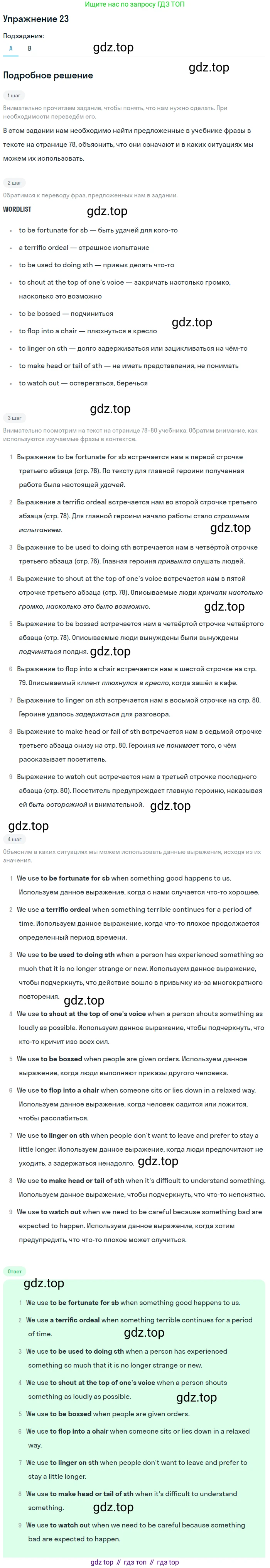 Английский язык (english), 11 класс Учебник (Student's book), авторы: Афанасьева Ольга Васильевна (Afanasyeva Olga), Михеева Ирина Владимировна (Mikheeva Irina), издательство Просвещение, Москва, 2014, белого цвета, страница 83, номер 23, Решение