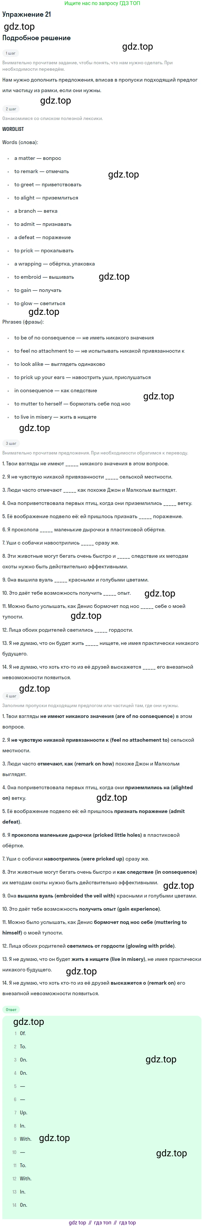 Английский язык (english), 11 класс Учебник (Student's book), авторы: Афанасьева Ольга Васильевна (Afanasyeva Olga), Михеева Ирина Владимировна (Mikheeva Irina), издательство Просвещение, Москва, 2014, белого цвета, страница 198, номер 21, Решение