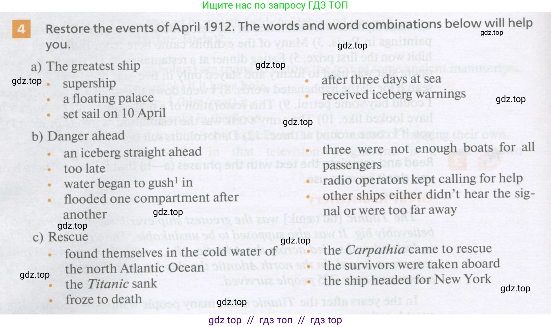 Английский язык (english), 11 класс Учебник, авторы: Афанасьева Ольга Васильевна (Afanasyeva Olga), Михеева Ирина Владимировна (Mikheeva Irina), Баранова Ксения Михайловна (Baranova Ksenia), издательство Просвещение, Москва, 2017, белого цвета, страница 122, номер 4, Условие