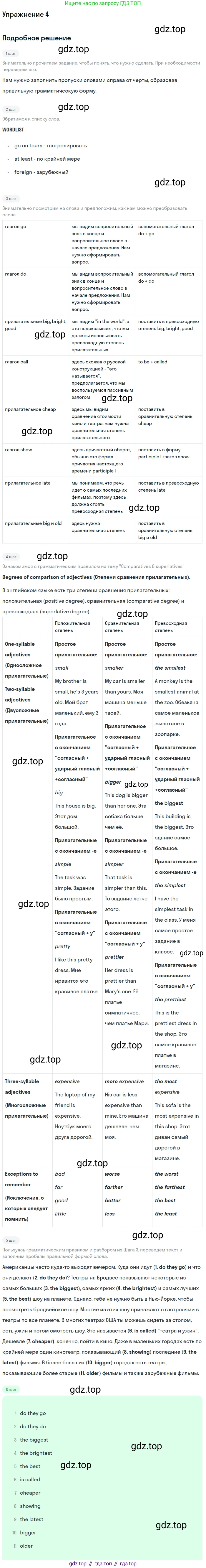 Английский язык (english), 11 класс Учебник, авторы: Афанасьева Ольга Васильевна (Afanasyeva Olga), Михеева Ирина Владимировна (Mikheeva Irina), Баранова Ксения Михайловна (Baranova Ksenia), издательство Просвещение, Москва, 2017, белого цвета, страница 94, номер 4, Решение