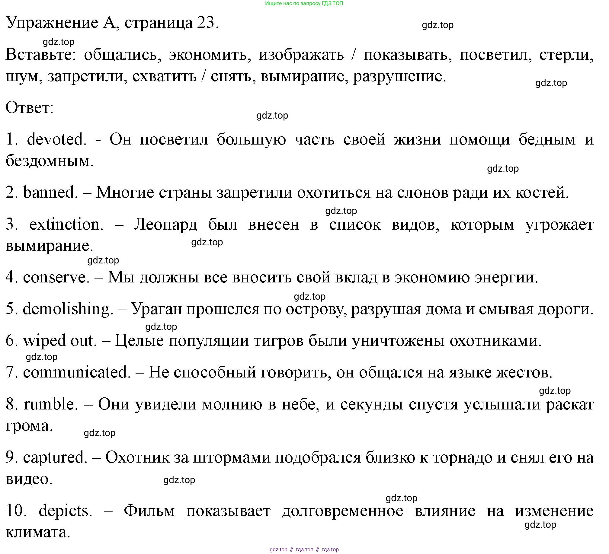 ГДЗ Английский язык (english), 11 класс контрольные задания (test booklet), авторы: Баранова Ксения Михайловна (Baranova Ksenia), Дули Дженни (Dooley Jenny), Копылова Виктория Викторовна (Kopylova Victoria), Мильруд Радислав Петрович (Millrood Radislav), Эванс Вирджиния (Evans Virginia), издательство Просвещение, Москва, 2019, серого цвета, страница 23, Решение 1