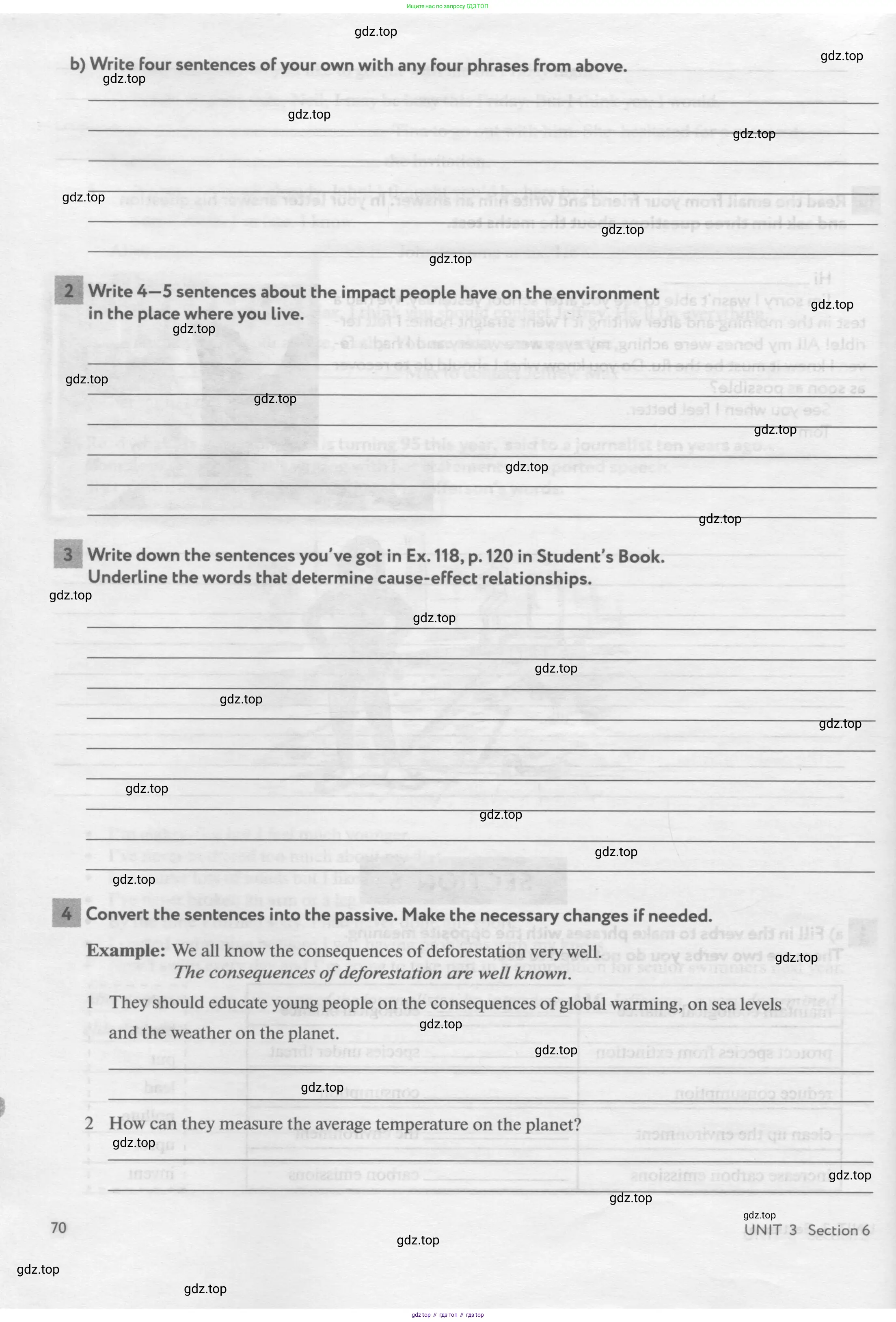 Английский язык (english), 11 класс рабочая тетрадь с контрольными работами (workbook + tests), авторы: Биболетова Мерем Забатовна, Бабушис Елена Евгеньевна, Снежко Надежда Дмитриевна, издательство Просвещение, Москва, 2017, жёлтого цвета, страница 70