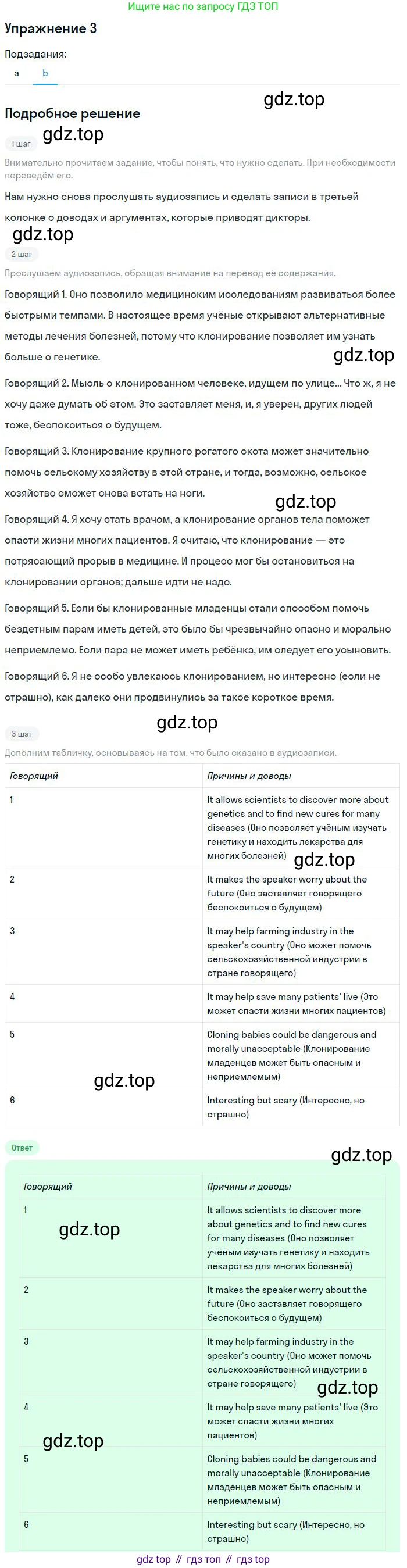 Английский язык (english), 11 класс рабочая тетрадь с контрольными работами (workbook + tests), авторы: Биболетова Мерем Забатовна, Бабушис Елена Евгеньевна, Снежко Надежда Дмитриевна, издательство Просвещение, Москва, 2017, жёлтого цвета, страница 62, номер 3, Решение (продолжение 2)