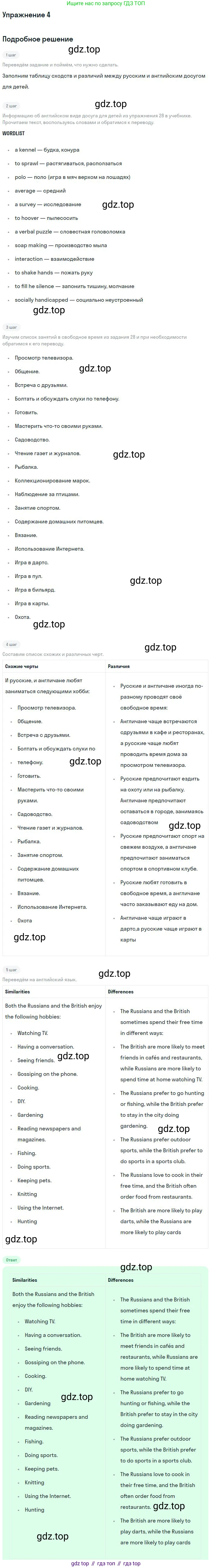ГДЗ Английский язык (english), 11 класс рабочая тетрадь с контрольными работами (workbook + tests), авторы: Биболетова Мерем Забатовна, Бабушис Елена Евгеньевна, Снежко Надежда Дмитриевна, издательство Просвещение, Москва, 2017, жёлтого цвета, страница 83, номер 4, Решение