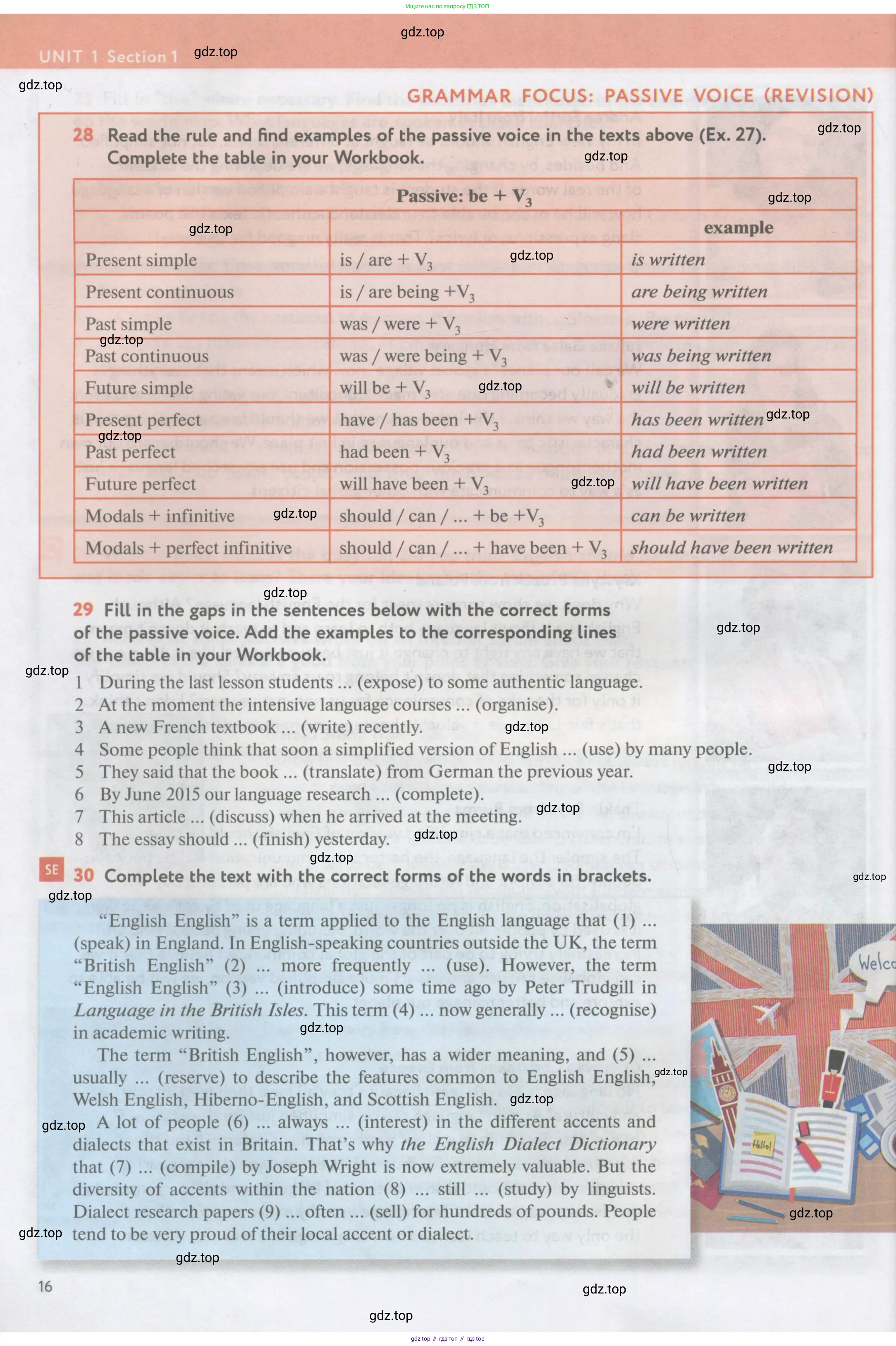 Английский язык (english), 11 класс Учебник (Student's book), авторы: Биболетова Мерем Забатовна, Бабушис Елена Евгеньевна, Снежко Надежда Дмитриевна, издательство Просвещение, Москва, 2017, жёлтого цвета, страница 16