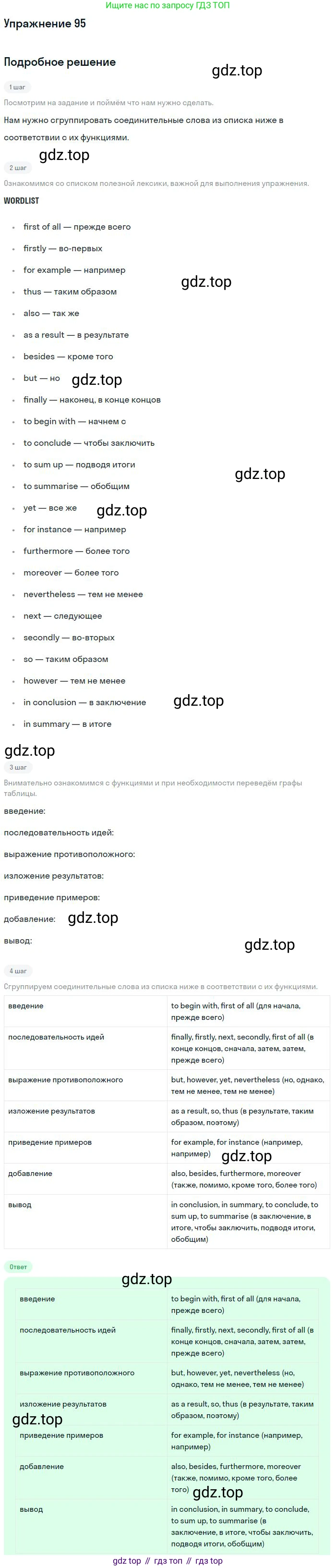 Английский язык (english), 11 класс Учебник (Student's book), авторы: Биболетова Мерем Забатовна, Бабушис Елена Евгеньевна, Снежко Надежда Дмитриевна, издательство Просвещение, Москва, 2017, жёлтого цвета, страница 33, номер 95, Решение