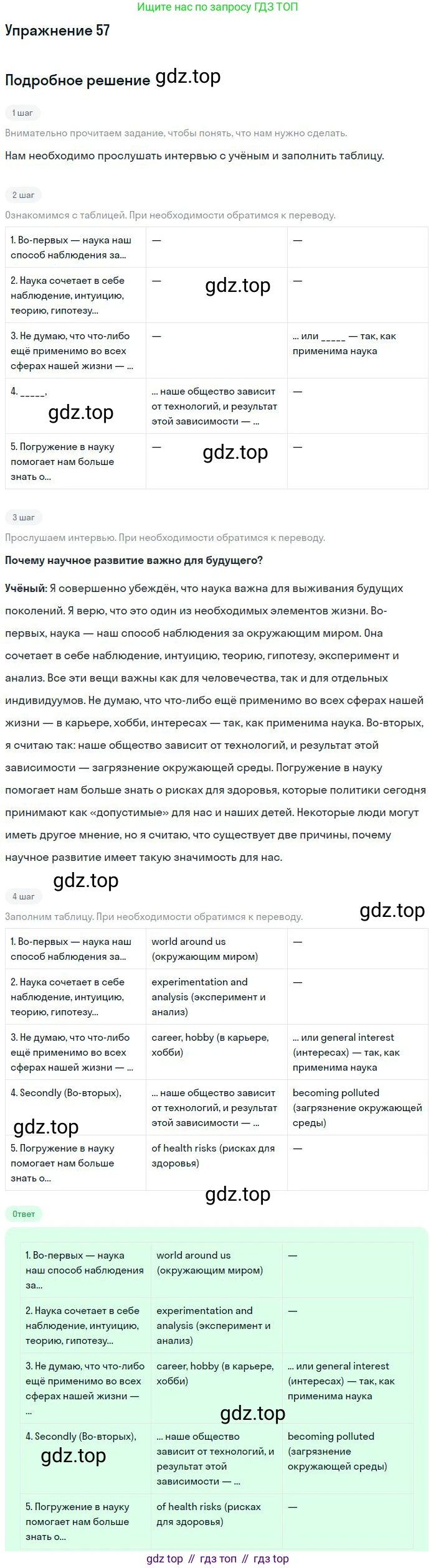 Английский язык (english), 11 класс Учебник (Student's book), авторы: Биболетова Мерем Забатовна, Бабушис Елена Евгеньевна, Снежко Надежда Дмитриевна, издательство Просвещение, Москва, 2017, жёлтого цвета, страница 101, номер 57, Решение