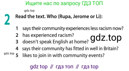 ГДЗ Английский язык (english), 11 класс Учебник (Student's book), авторы: Афанасьева Ольга Васильевна (Afanasyeva Olga), Дули Дженни (Dooley Jenny), Михеева Ирина Владимировна (Mikheeva Irina), Оби Боб (Obee Bob), Эванс Вирджиния (Evans Virginia), издательство Просвещение, Москва, 2019, страница 21, номер 2, Условие