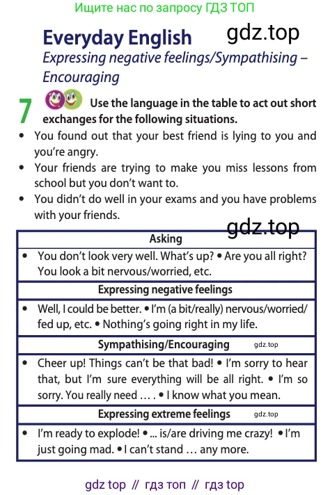 ГДЗ Английский язык (english), 11 класс Учебник (Student's book), авторы: Афанасьева Ольга Васильевна (Afanasyeva Olga), Дули Дженни (Dooley Jenny), Михеева Ирина Владимировна (Mikheeva Irina), Оби Боб (Obee Bob), Эванс Вирджиния (Evans Virginia), издательство Просвещение, Москва, 2019, страница 31, номер 7, Условие