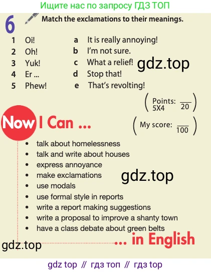 ГДЗ Английский язык (english), 11 класс Учебник (Student's book), авторы: Афанасьева Ольга Васильевна (Afanasyeva Olga), Дули Дженни (Dooley Jenny), Михеева Ирина Владимировна (Mikheeva Irina), Оби Боб (Obee Bob), Эванс Вирджиния (Evans Virginia), издательство Просвещение, Москва, 2019, страница 100, номер 6, Условие