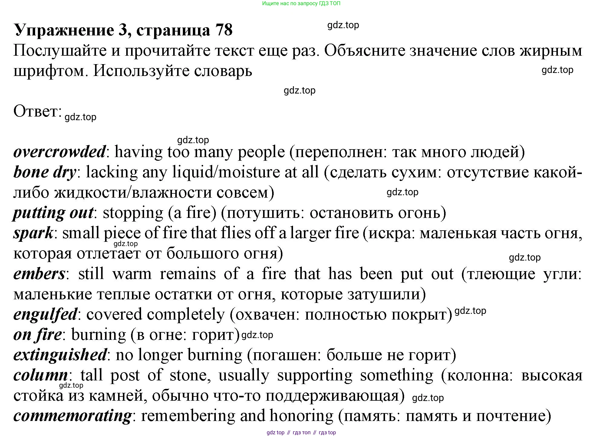 ГДЗ Английский язык (english), 11 класс Учебник (Student's book), авторы: Афанасьева Ольга Васильевна (Afanasyeva Olga), Дули Дженни (Dooley Jenny), Михеева Ирина Владимировна (Mikheeva Irina), Оби Боб (Obee Bob), Эванс Вирджиния (Evans Virginia), издательство Просвещение, Москва, 2019, страница 78, номер 3, Решение 1