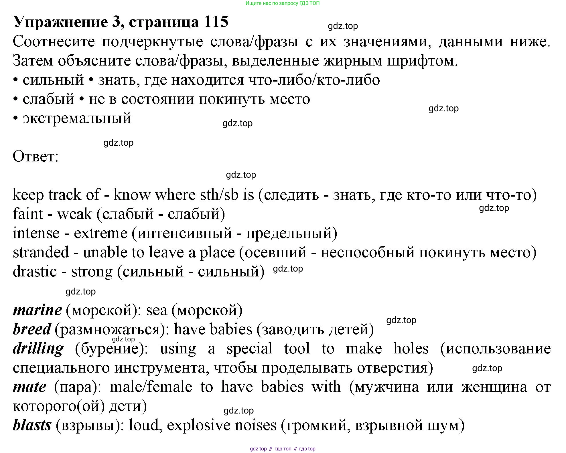ГДЗ Английский язык (english), 11 класс Учебник (Student's book), авторы: Афанасьева Ольга Васильевна (Afanasyeva Olga), Дули Дженни (Dooley Jenny), Михеева Ирина Владимировна (Mikheeva Irina), Оби Боб (Obee Bob), Эванс Вирджиния (Evans Virginia), издательство Просвещение, Москва, 2019, страница 115, номер 3, Решение 1
