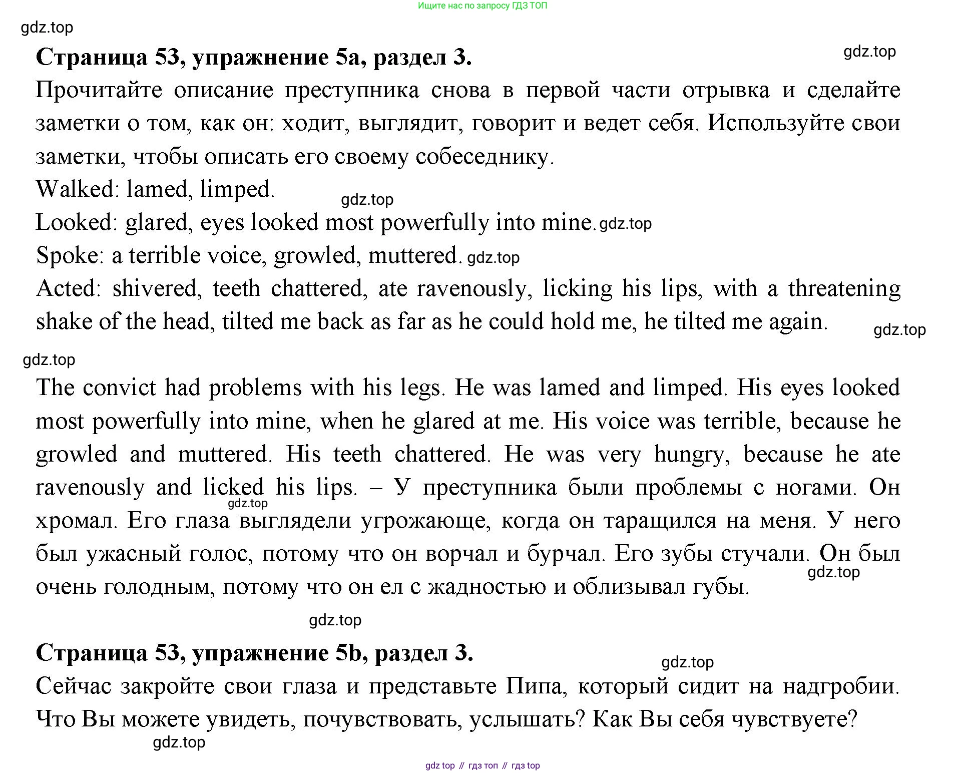 ГДЗ Английский язык (english), 11 класс Учебник (Student's book), авторы: Афанасьева Ольга Васильевна (Afanasyeva Olga), Дули Дженни (Dooley Jenny), Михеева Ирина Владимировна (Mikheeva Irina), Оби Боб (Obee Bob), Эванс Вирджиния (Evans Virginia), издательство Просвещение, Москва, 2019, страница 53, номер 5, Решение 3