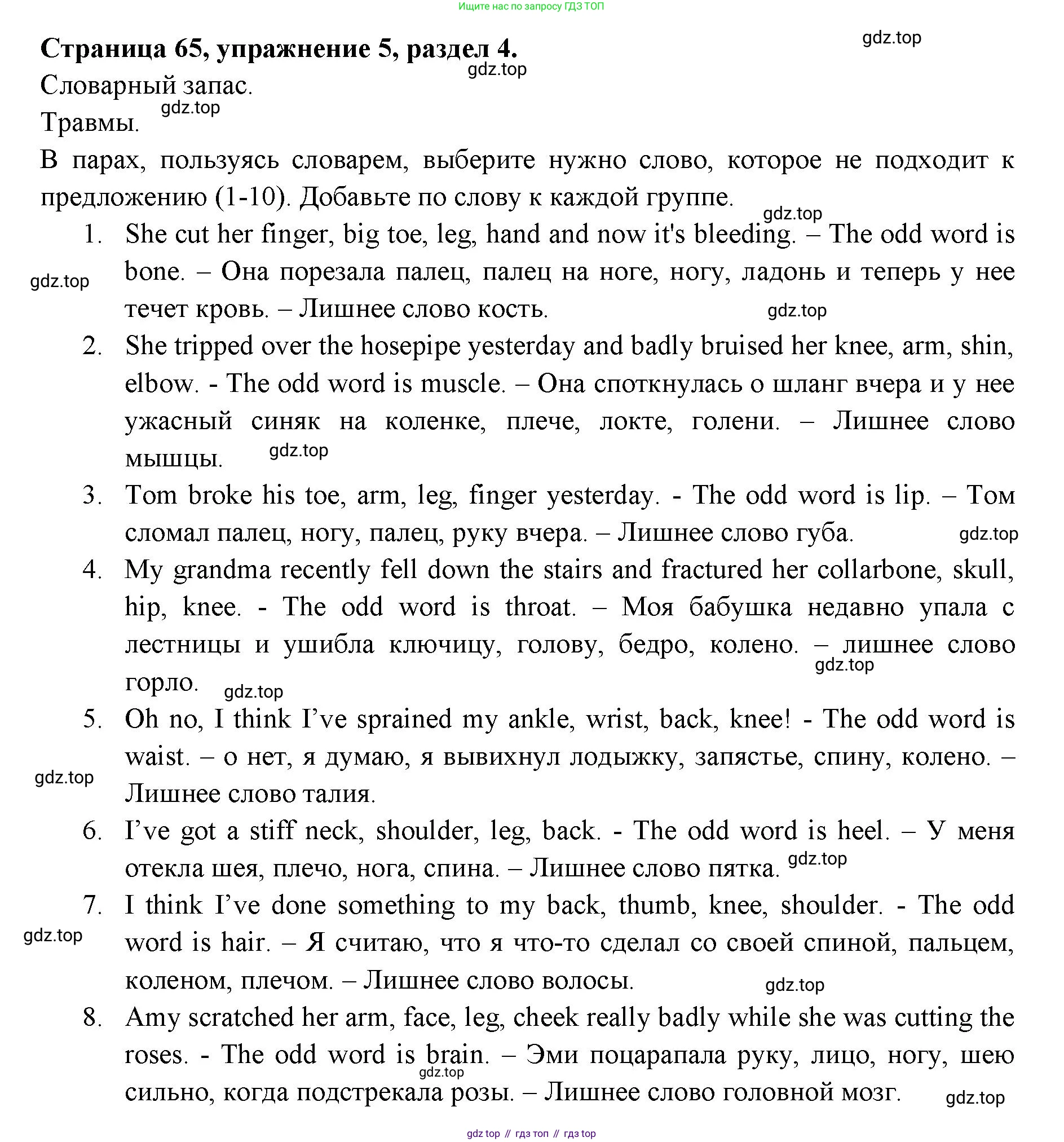 ГДЗ Английский язык (english), 11 класс Учебник (Student's book), авторы: Афанасьева Ольга Васильевна (Afanasyeva Olga), Дули Дженни (Dooley Jenny), Михеева Ирина Владимировна (Mikheeva Irina), Оби Боб (Obee Bob), Эванс Вирджиния (Evans Virginia), издательство Просвещение, Москва, 2019, страница 65, номер 5, Решение 3