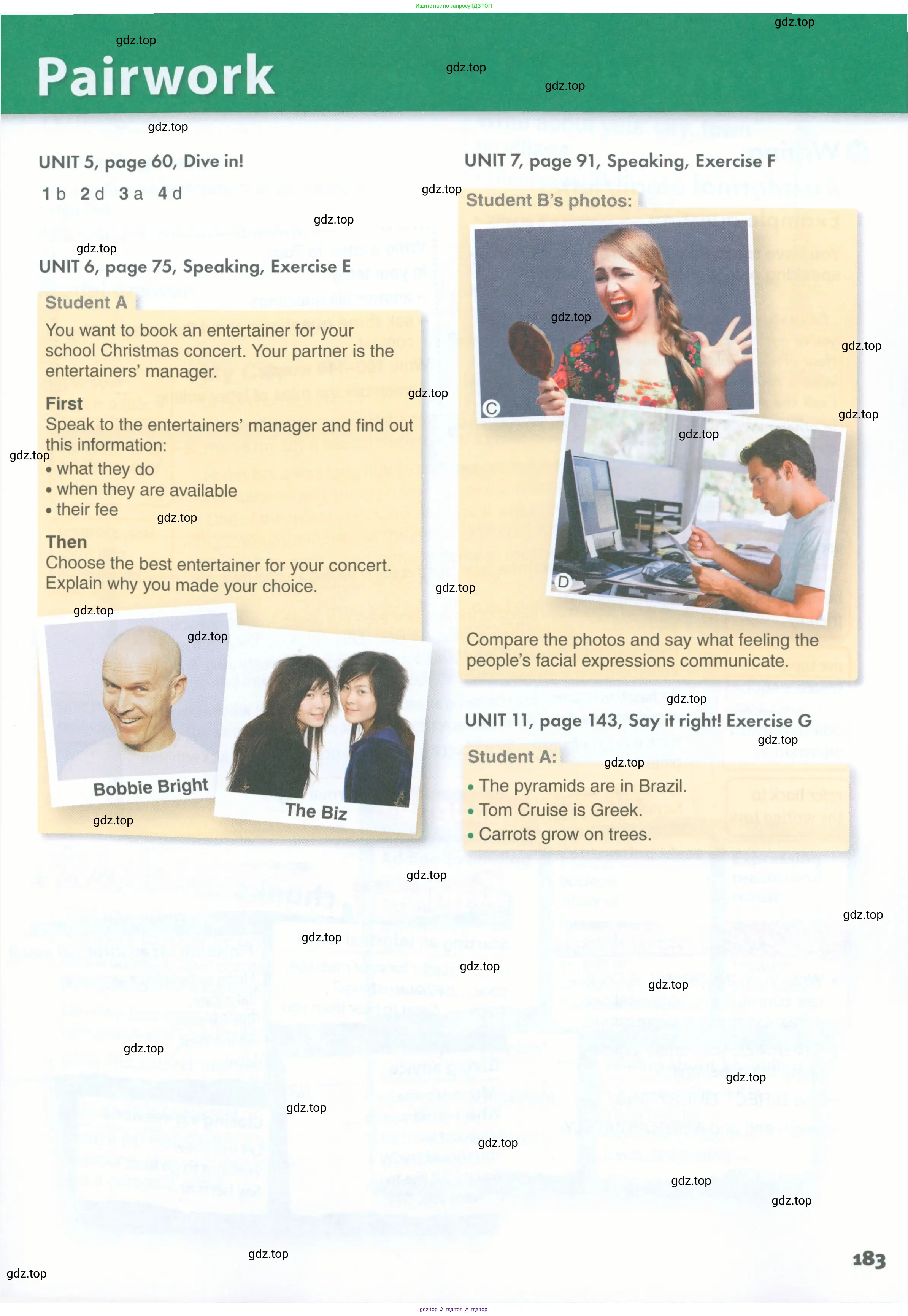 Английский язык (english), 11 класс Учебник (Student's book), авторы: Комарова Юлия Александровна, Ларионова Ирина Владимировна, Араванис Розмари, Кокрейн Стюарт, издательство Русское слово, Москва, 2020, страница 183