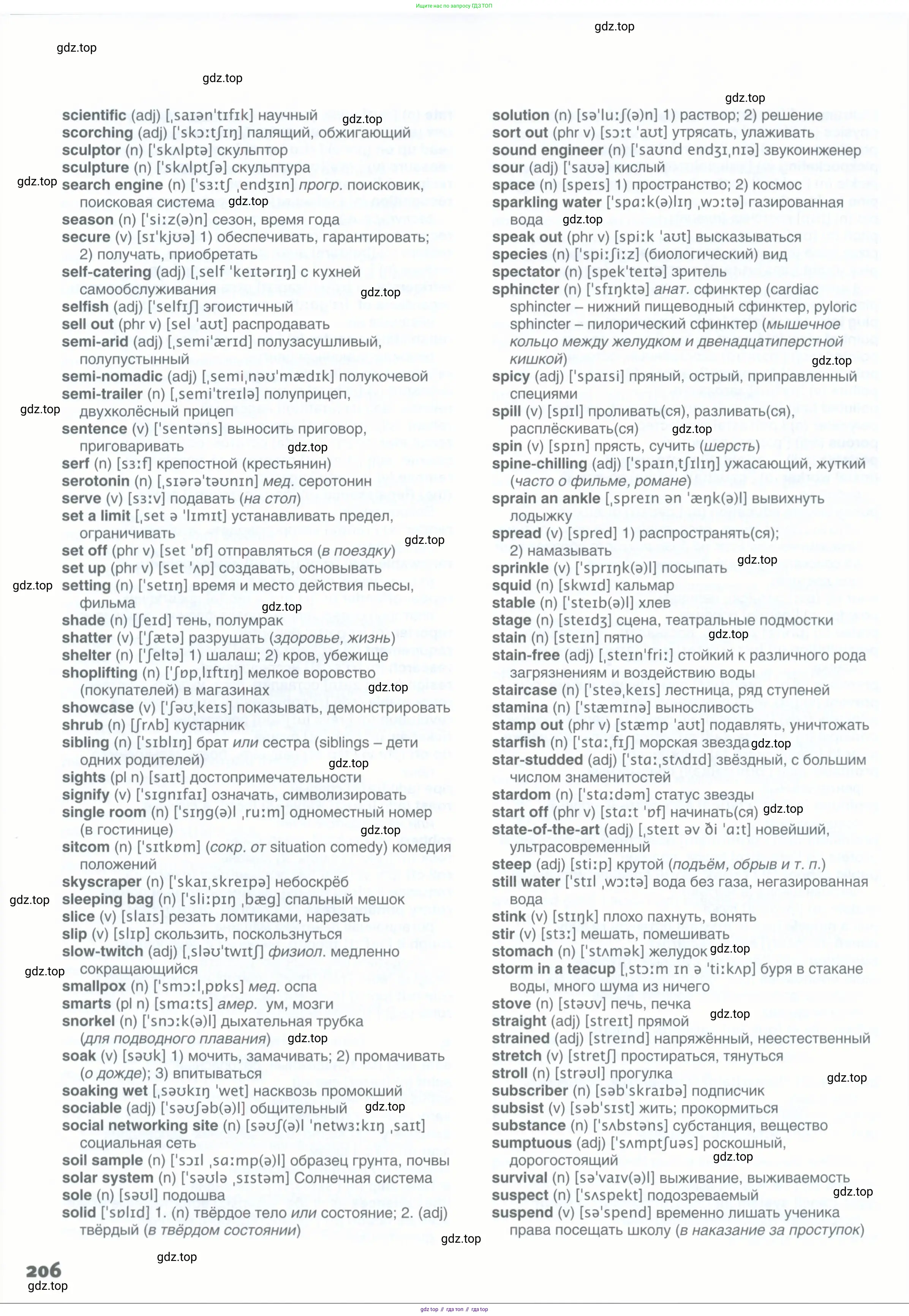 Английский язык (english), 11 класс Учебник (Student's book), авторы: Комарова Юлия Александровна, Ларионова Ирина Владимировна, Араванис Розмари, Кокрейн Стюарт, издательство Русское слово, Москва, 2020, страница 206