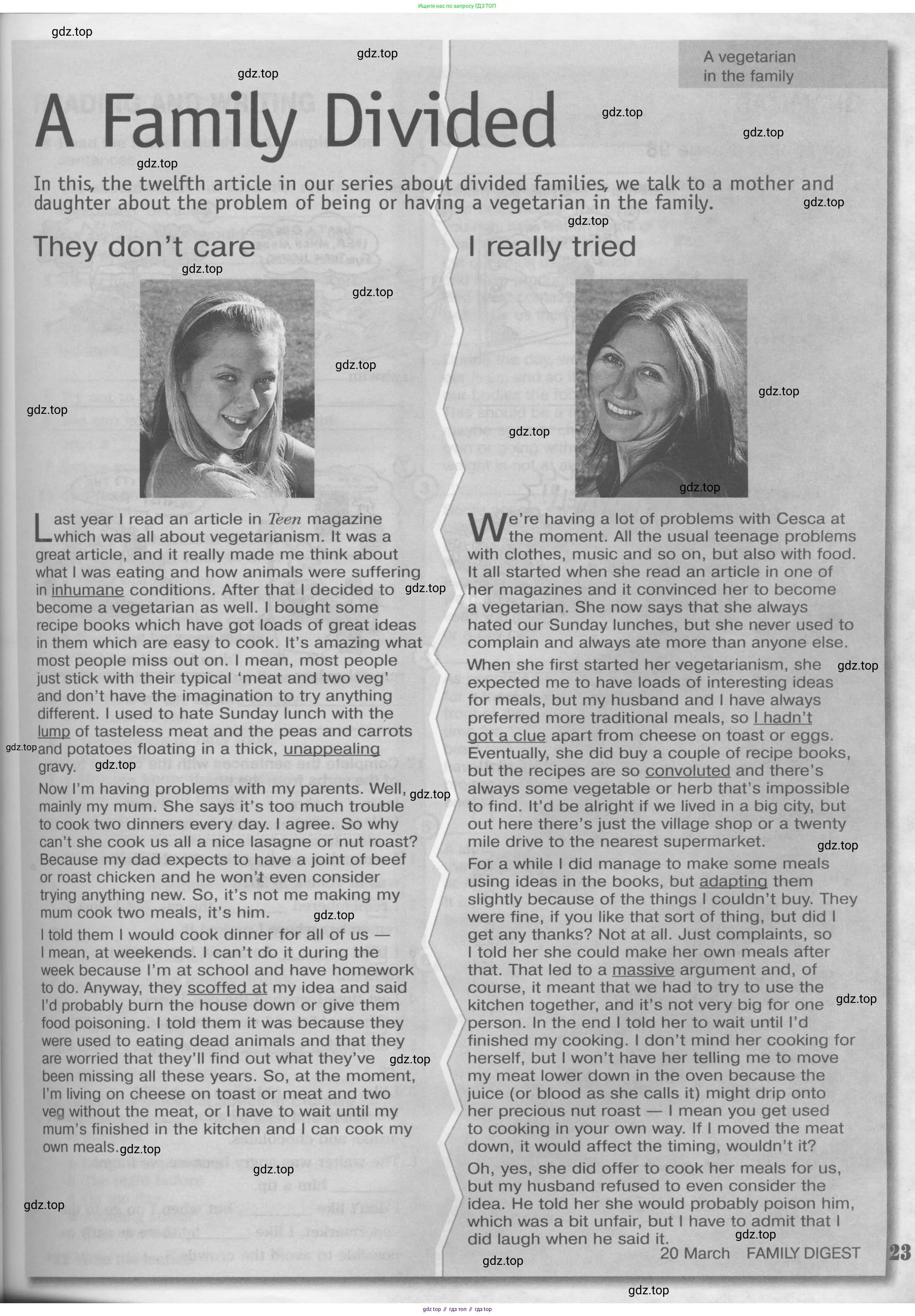 Английский язык (english), 11 класс Рабочая тетрадь (workbook), авторы: Вербицкая Мария Валерьевна (Verbitskaya Maria), Фрикер Род (Fricker Rod), Миндрул Ольга Сергеевна (Mindrul Olga), издательство Просвещение, Москва, 2016, страница 23