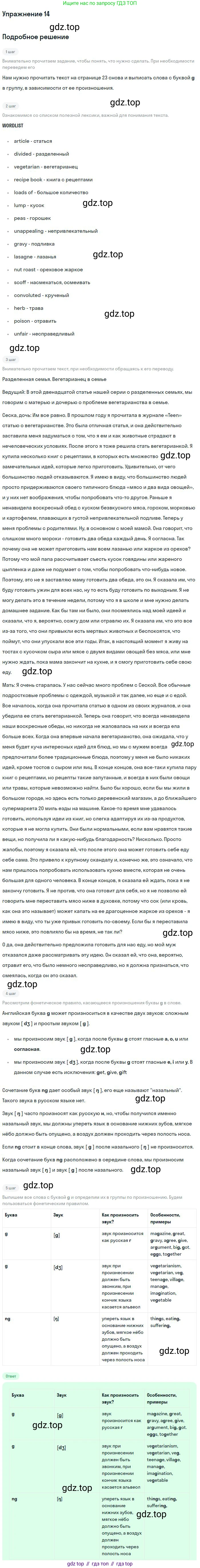 Английский язык (english), 11 класс Рабочая тетрадь (workbook), авторы: Вербицкая Мария Валерьевна (Verbitskaya Maria), Фрикер Род (Fricker Rod), Миндрул Ольга Сергеевна (Mindrul Olga), издательство Просвещение, Москва, 2016, страница 22, номер 14, Решение