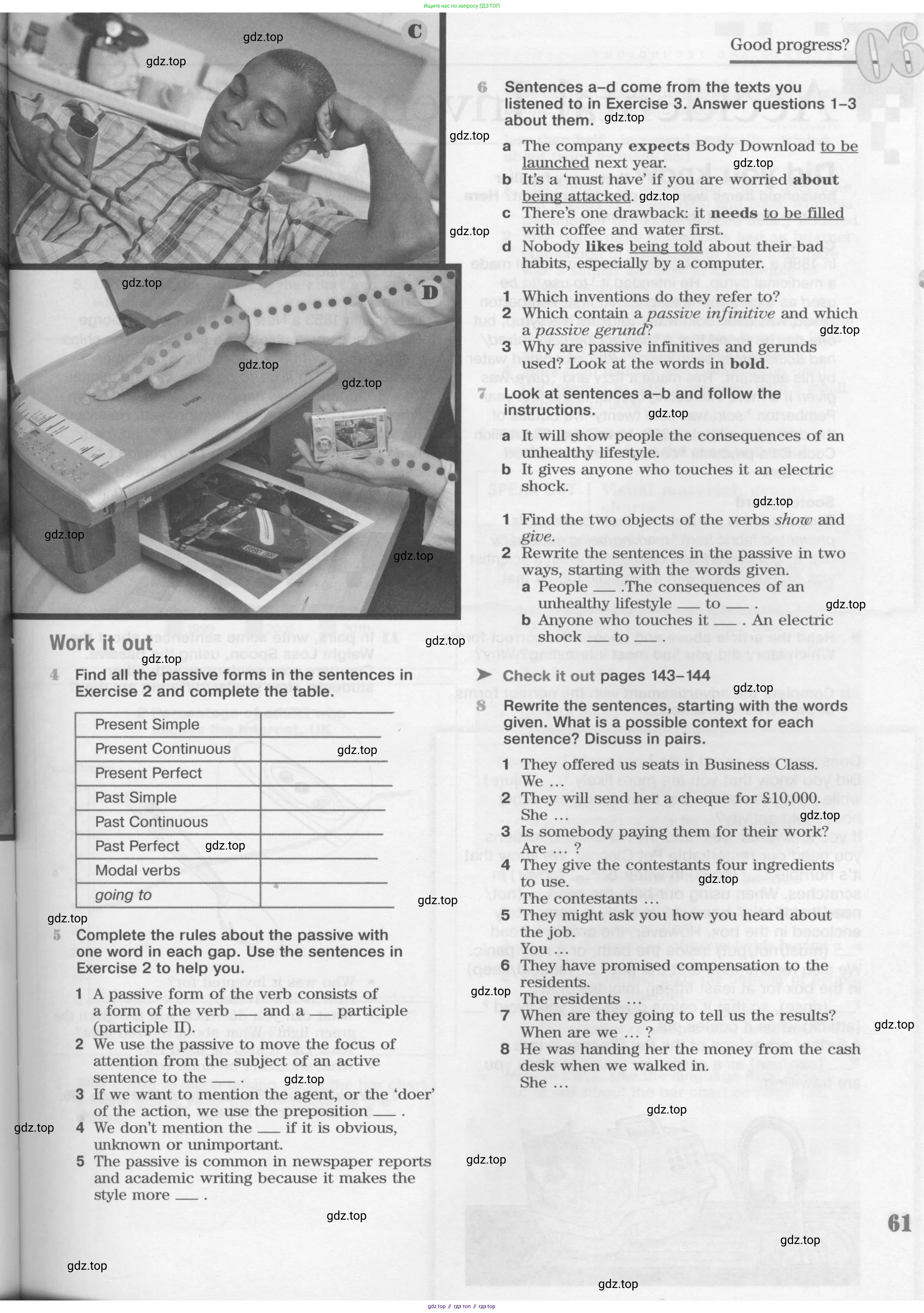 Английский язык (english), 11 класс Учебник (Student's book), авторы: Вербицкая Мария Валерьевна (Verbitskaya Maria), Каминс Карр Джейн (Comyns Carr Jane), Парсонс Дженнифер (Parsons Jennifer), Миндрул Ольга Сергеевна (Mindrul Olga), издательство Просвещение, Москва, 2015, голубого цвета, страница 61