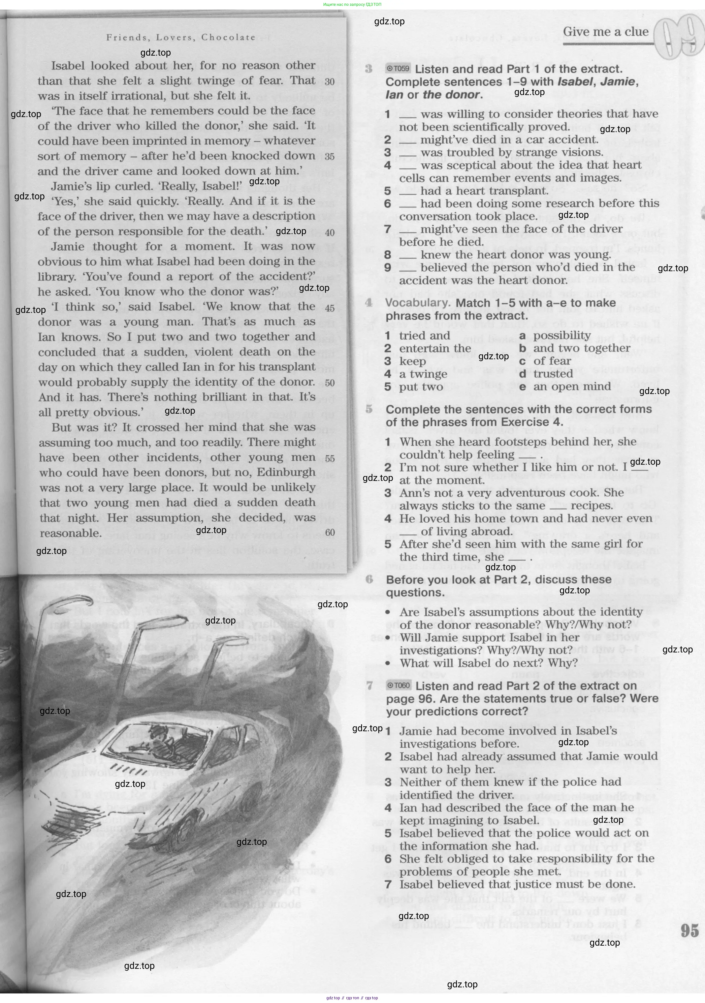 Английский язык (english), 11 класс Учебник (Student's book), авторы: Вербицкая Мария Валерьевна (Verbitskaya Maria), Каминс Карр Джейн (Comyns Carr Jane), Парсонс Дженнифер (Parsons Jennifer), Миндрул Ольга Сергеевна (Mindrul Olga), издательство Просвещение, Москва, 2015, голубого цвета, страница 95