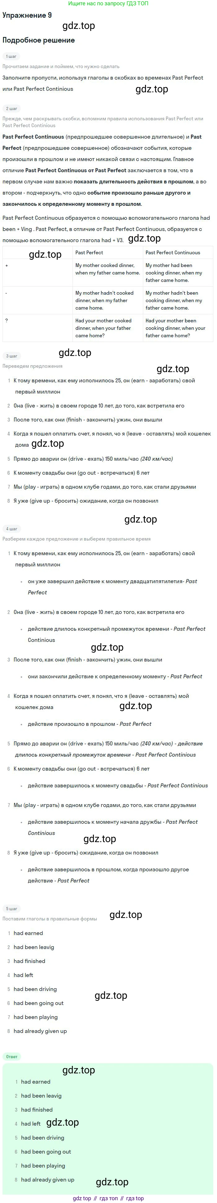 Английский язык (english), 11 класс Учебник (Student's book), авторы: Вербицкая Мария Валерьевна (Verbitskaya Maria), Каминс Карр Джейн (Comyns Carr Jane), Парсонс Дженнифер (Parsons Jennifer), Миндрул Ольга Сергеевна (Mindrul Olga), издательство Просвещение, Москва, 2015, голубого цвета, страница 17, номер 9, Решение