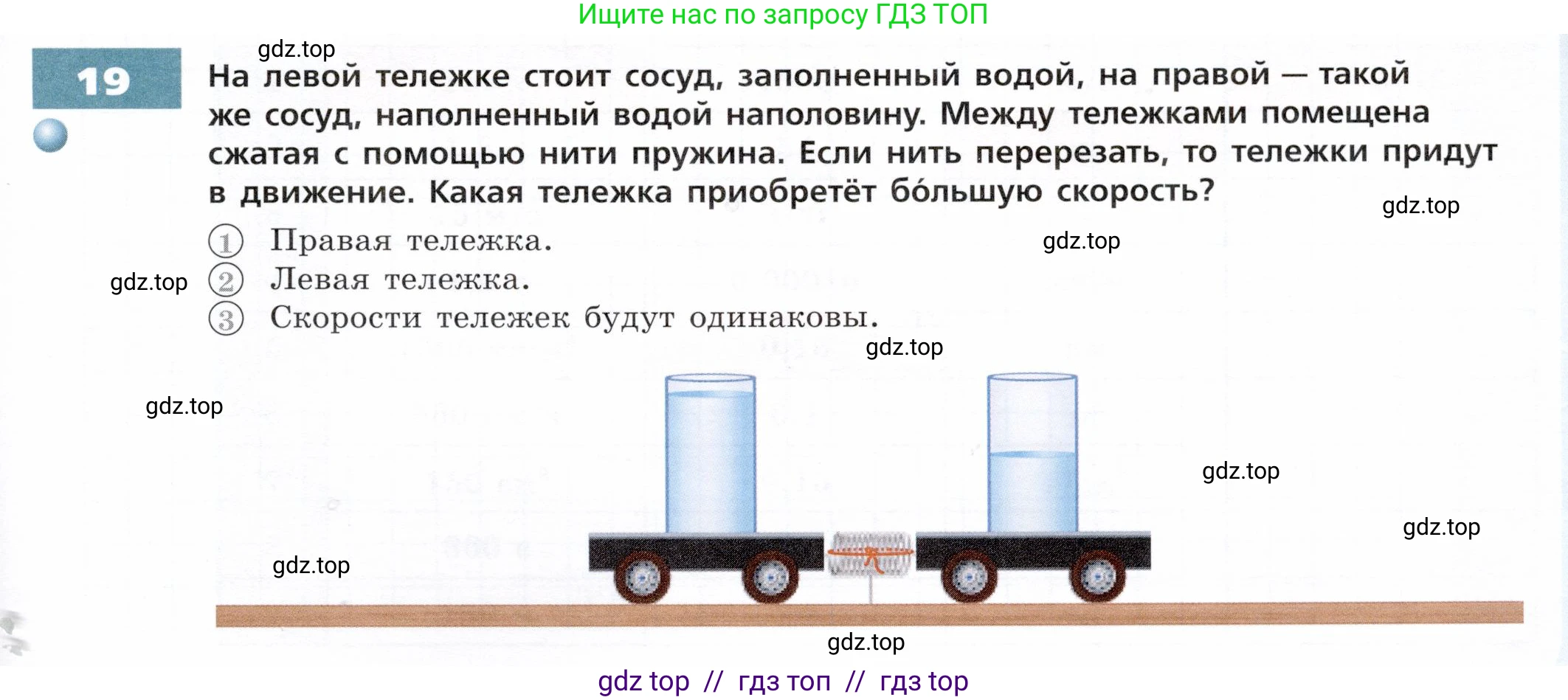 Физика, 7 класс Тетрадь-тренажёр, авторы: Артеменков Денис Александрович, Белага Виктория Владимировна, Воронцова Наталия Игоревна, Ломаченков Иван Алексеевич, Панебратцев Юрий Анатольевич, издательство Просвещение, Москва, 2024, страница 25, номер 19, Условие