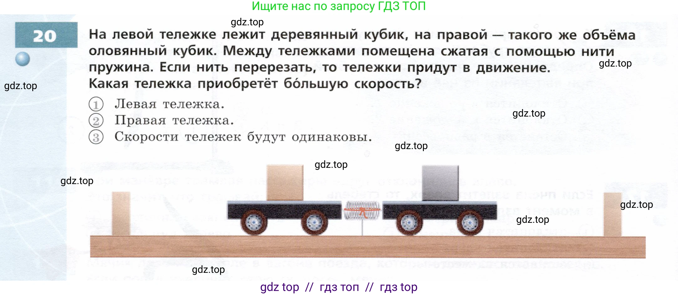 Физика, 7 класс Тетрадь-тренажёр, авторы: Артеменков Денис Александрович, Белага Виктория Владимировна, Воронцова Наталия Игоревна, Ломаченков Иван Алексеевич, Панебратцев Юрий Анатольевич, издательство Просвещение, Москва, 2024, страница 26, номер 20, Условие