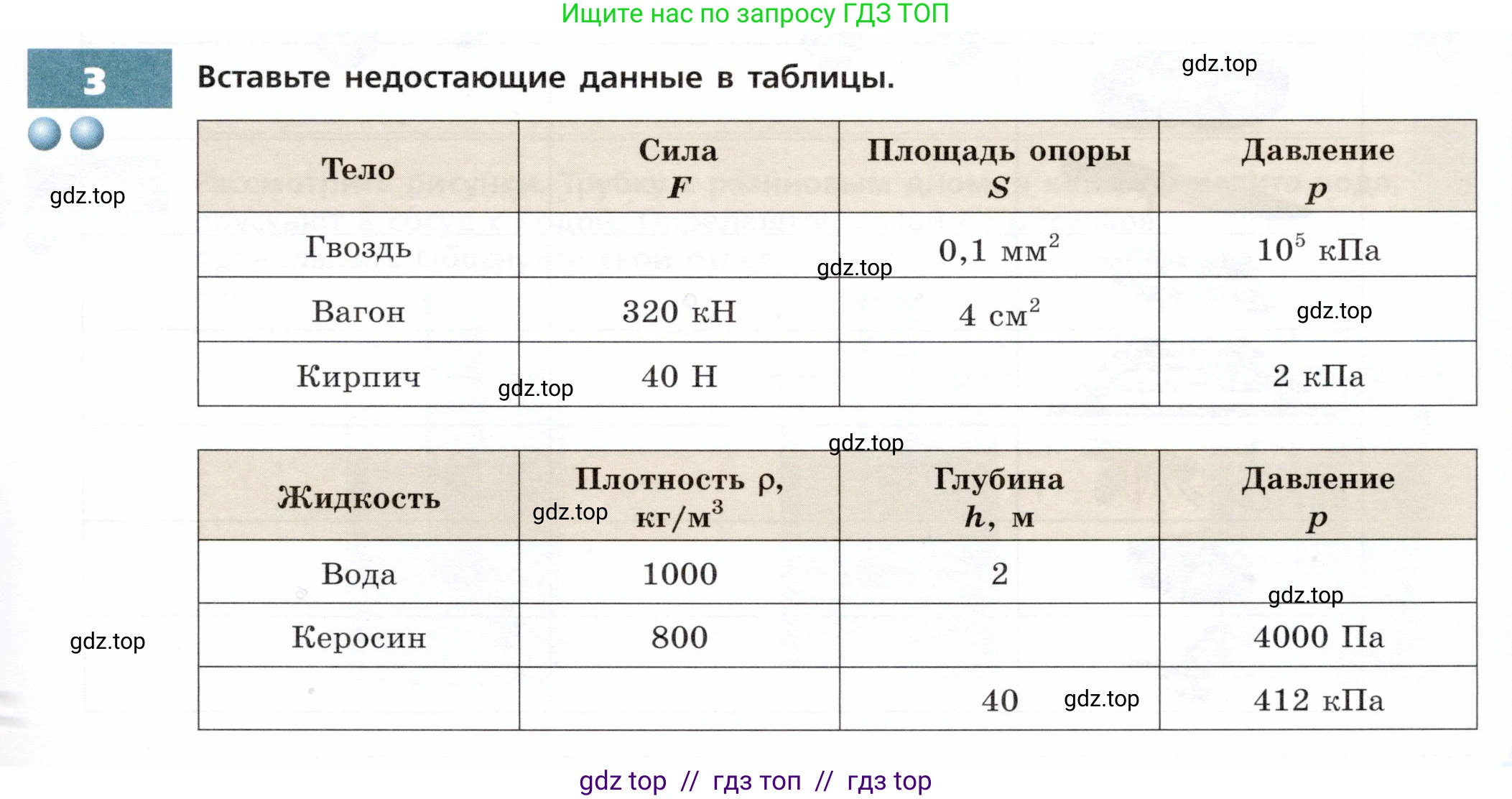 Физика, 7 класс Тетрадь-тренажёр, авторы: Артеменков Денис Александрович, Белага Виктория Владимировна, Воронцова Наталия Игоревна, Ломаченков Иван Алексеевич, Панебратцев Юрий Анатольевич, издательство Просвещение, Москва, 2024, страница 49, номер 3, Условие
