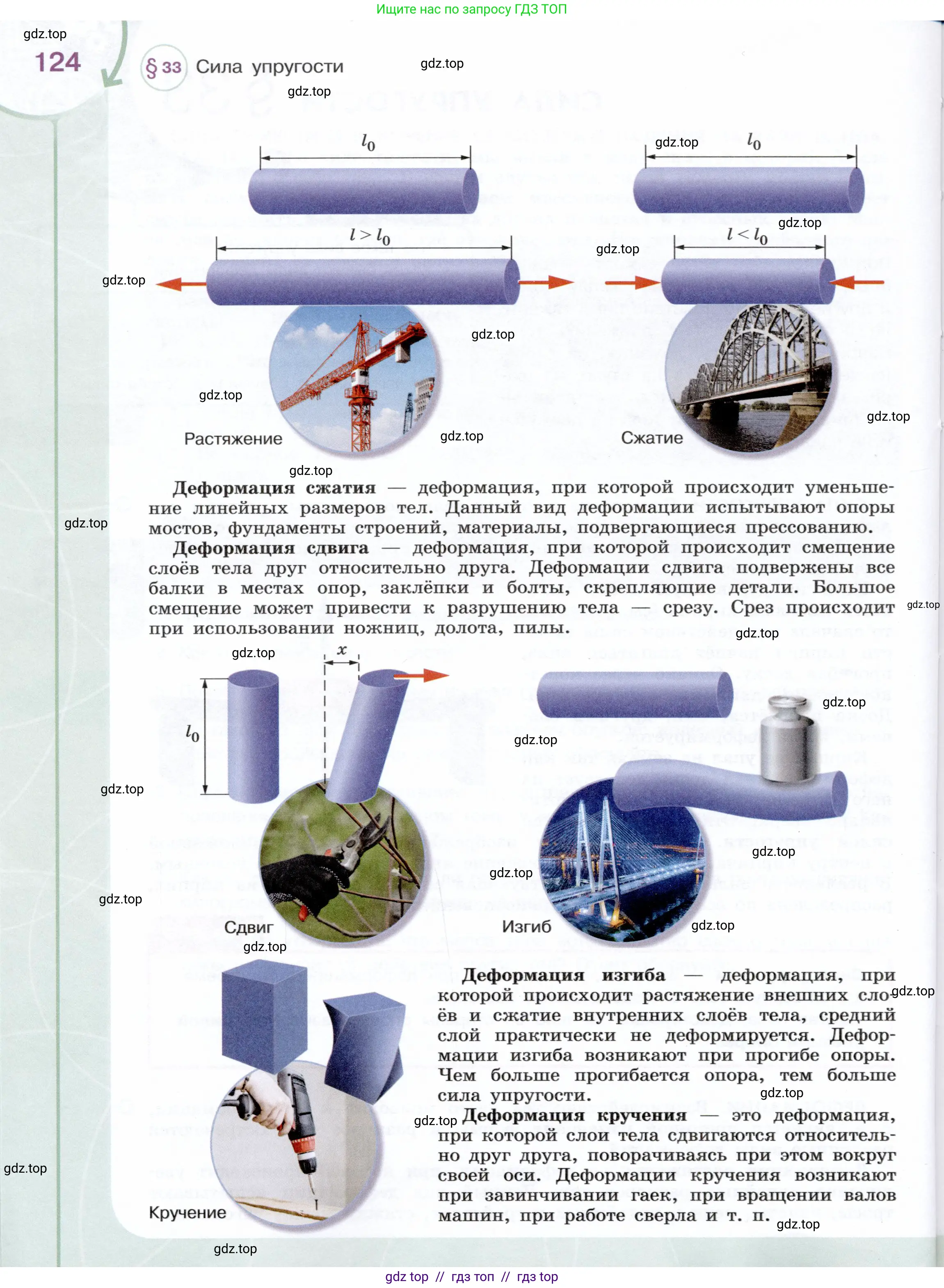 Физика, 7 класс Учебник, авторы: Белага Виктория Владимировна, Воронцова Наталия Игоревна, Ломаченков Иван Алексеевич, Панебратцев Юрий Анатольевич, издательство Просвещение, Москва, 2024, страница 124