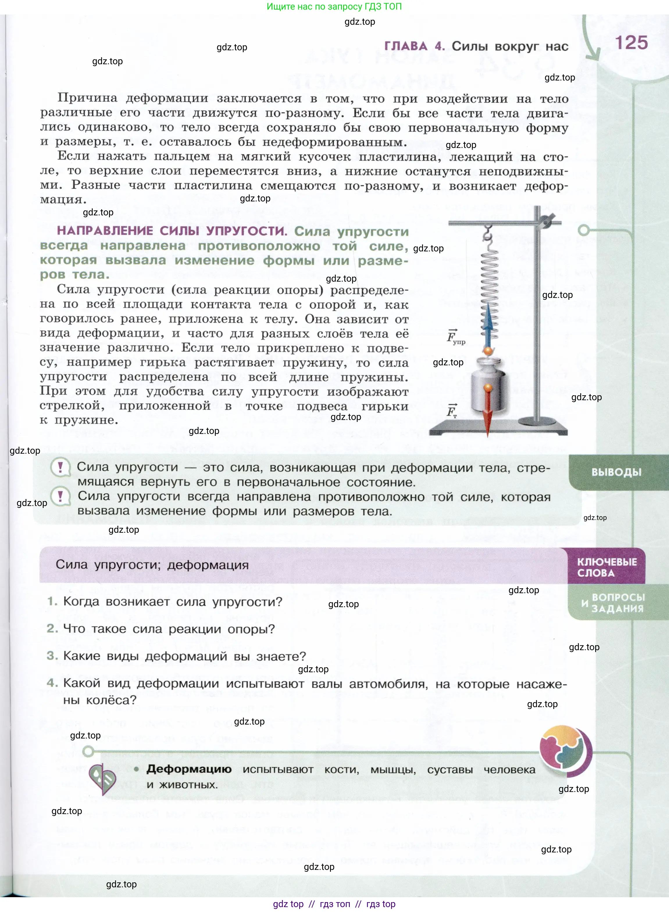 Физика, 7 класс Учебник, авторы: Белага Виктория Владимировна, Воронцова Наталия Игоревна, Ломаченков Иван Алексеевич, Панебратцев Юрий Анатольевич, издательство Просвещение, Москва, 2024, Часть 1, страница 125