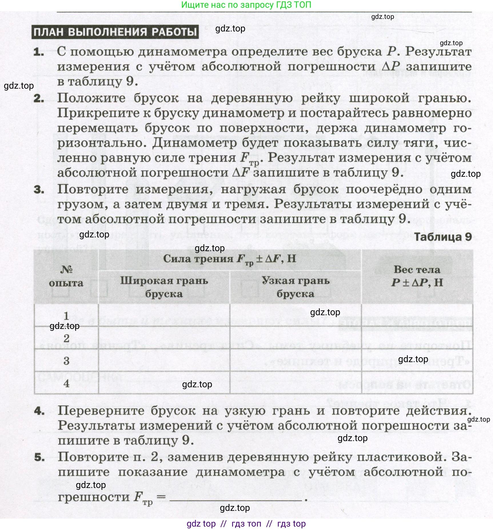 Физика, 7 класс Тетрадь для лабораторных работ, авторы: Филонович Нина Владимировна, Петрова Мария Арсеньевна, Ячук Владимир Аркадиевич, издательство Просвещение, Москва, 2024, белого цвета, страница 36, Условие