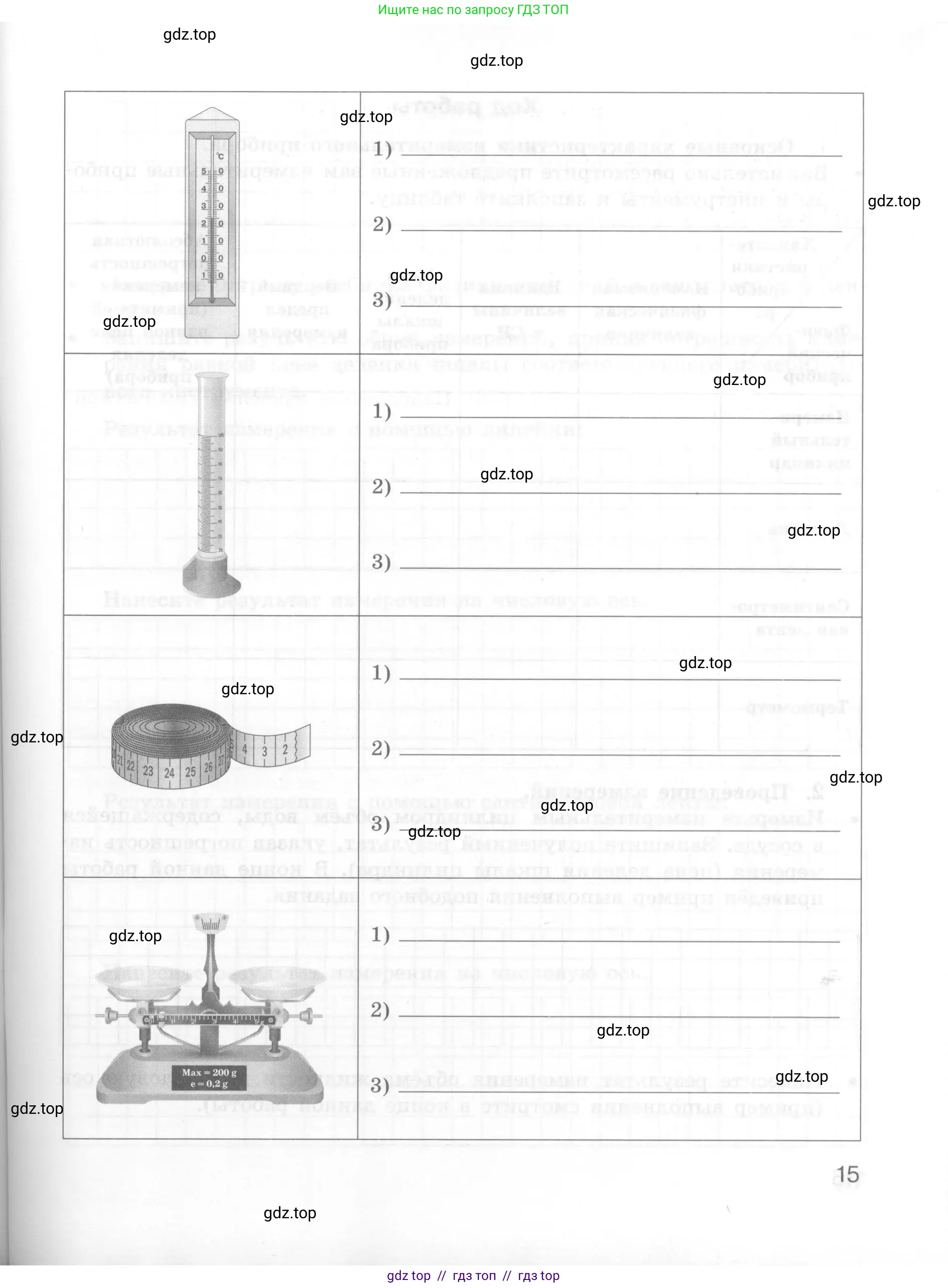 Физика, 7 класс Тетрадь для лабораторных работ, авторы: Генденштейн Лев Элевич, Булатова Альбина Александрова, Корнильев Игорь Николаевич, Кошкина Анжелика Васильевна, издательство Просвещение, Москва, 2019, бирюзового цвета, страница 15