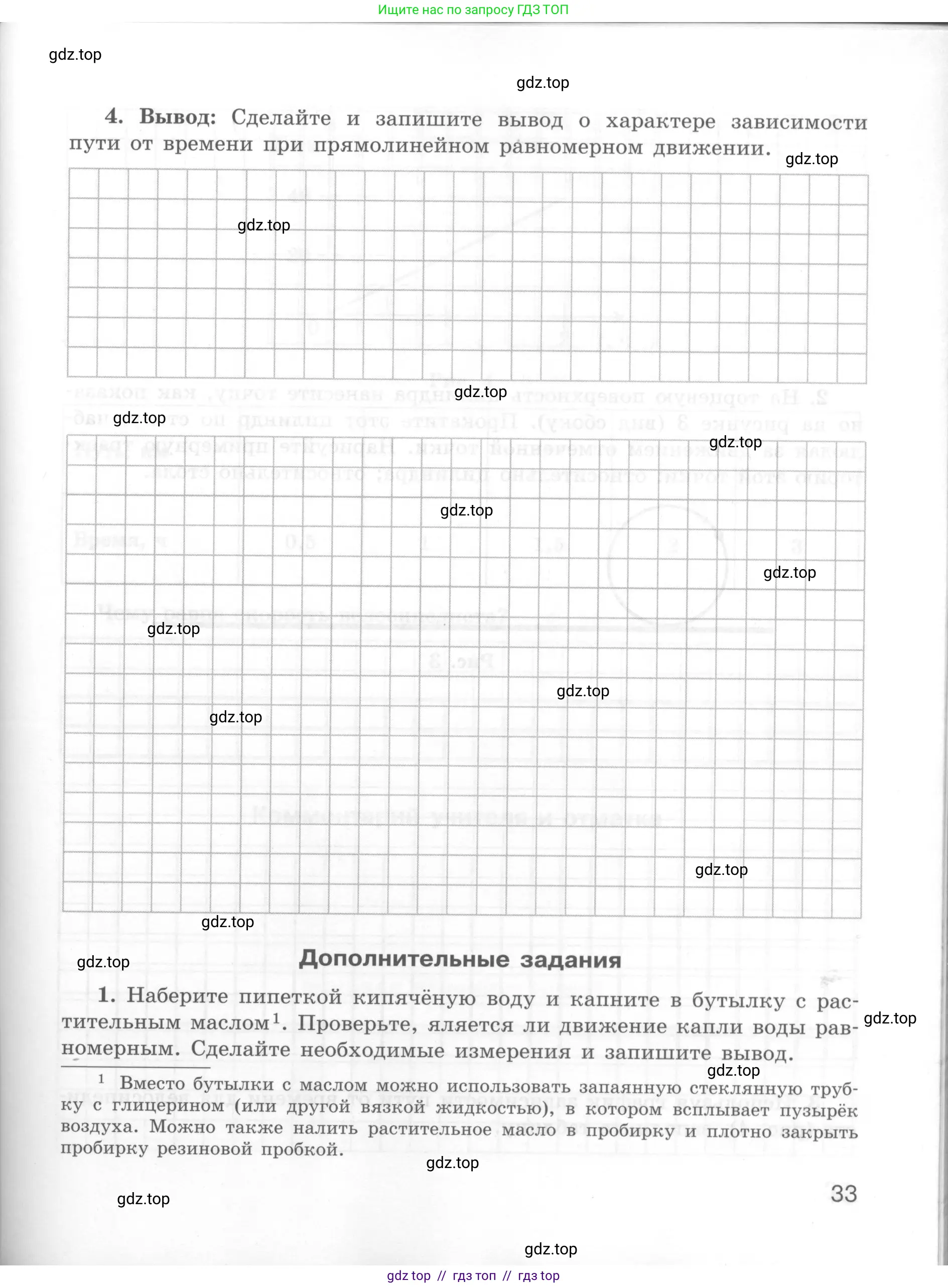 Физика, 7 класс Тетрадь для лабораторных работ, авторы: Генденштейн Лев Элевич, Булатова Альбина Александрова, Корнильев Игорь Николаевич, Кошкина Анжелика Васильевна, издательство Просвещение, Москва, 2019, бирюзового цвета, страница 33