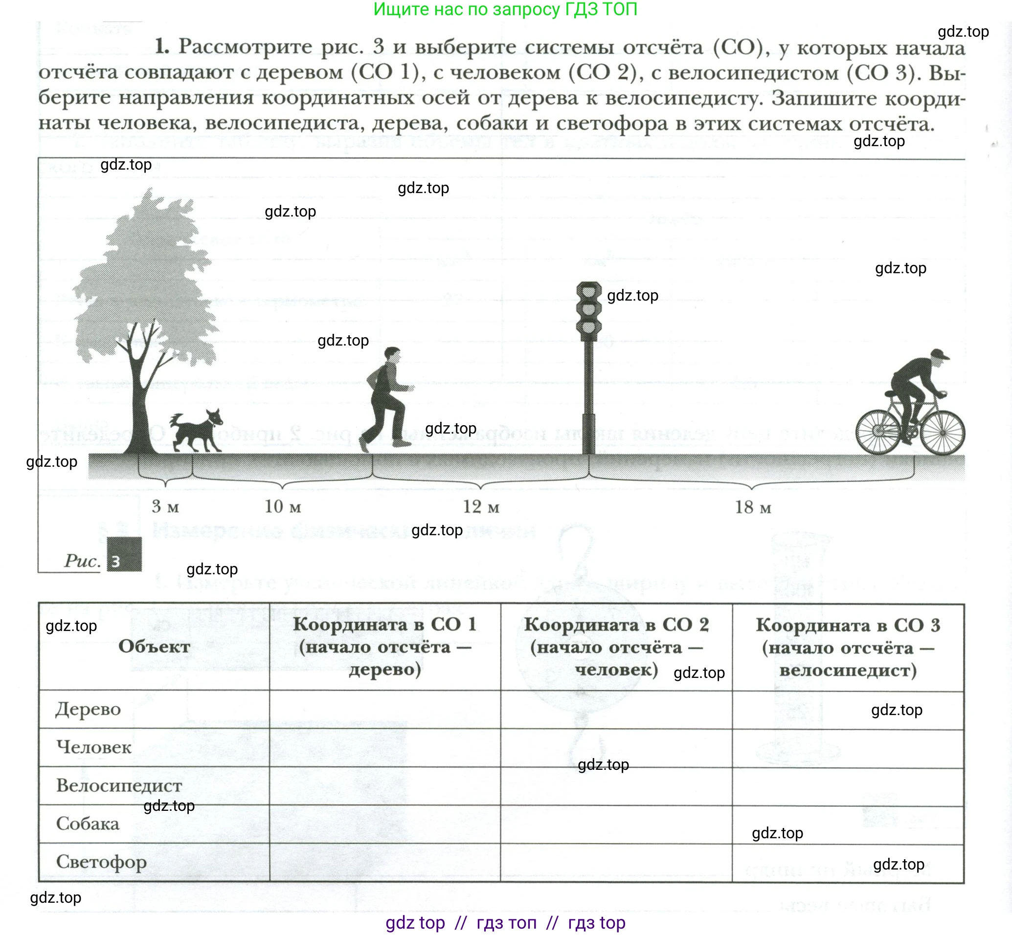 Физика, 7 класс рабочая тетрадь, авторы: Грачев Александр Васильевич, Погожев Владимир Александрович, Боков Павел Юрьевич, Вишнякова Екатерина Анатольевна, издательство Просвещение, Москва, 2008, Часть 1, страница 8, номер 1, Условие