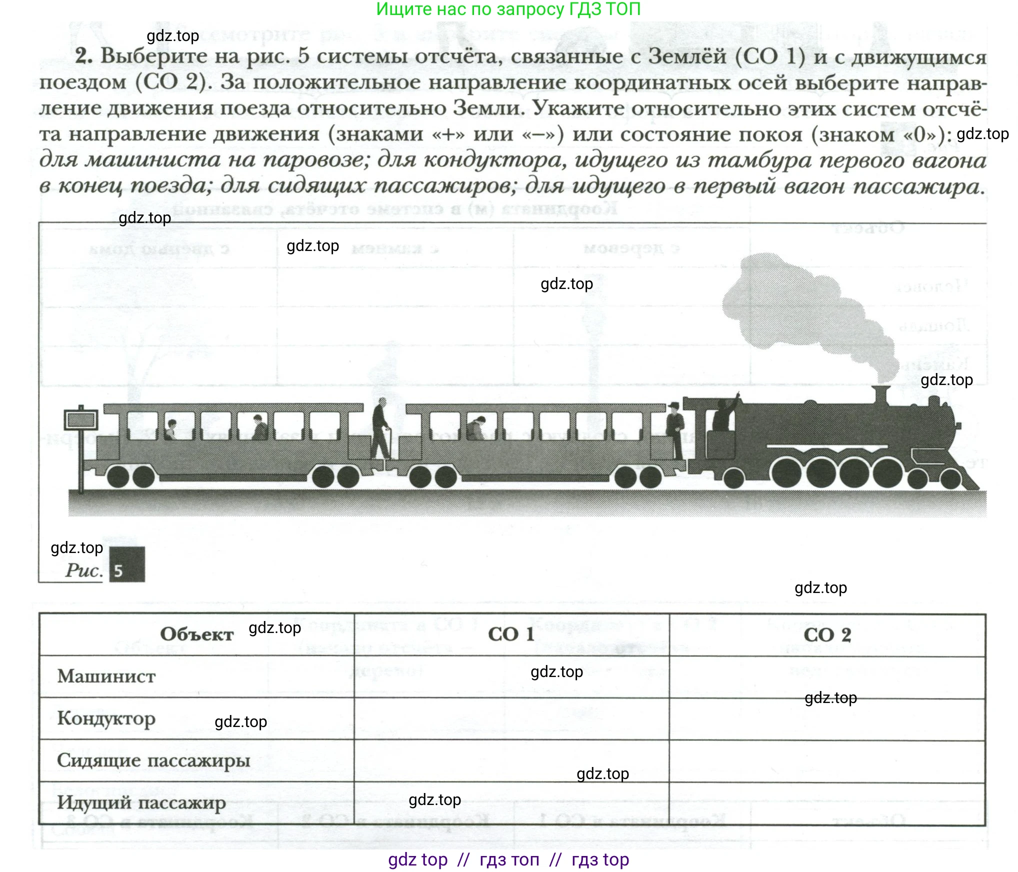 Физика, 7 класс рабочая тетрадь, авторы: Грачев Александр Васильевич, Погожев Владимир Александрович, Боков Павел Юрьевич, Вишнякова Екатерина Анатольевна, издательство Просвещение, Москва, 2008, Часть 1, страница 10, номер 2, Условие
