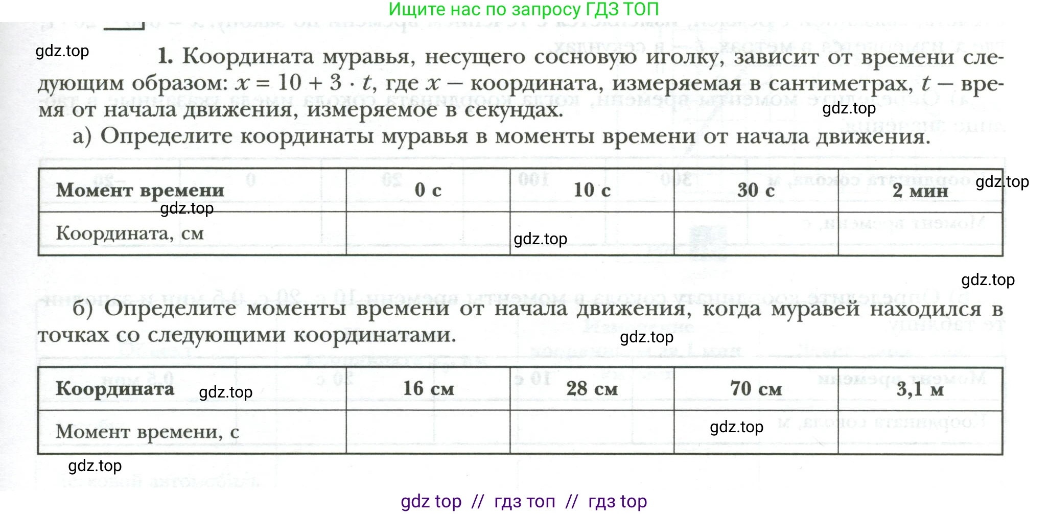 Физика, 7 класс рабочая тетрадь, авторы: Грачев Александр Васильевич, Погожев Владимир Александрович, Боков Павел Юрьевич, Вишнякова Екатерина Анатольевна, издательство Просвещение, Москва, 2008, Часть 1, страница 13, номер 1, Условие