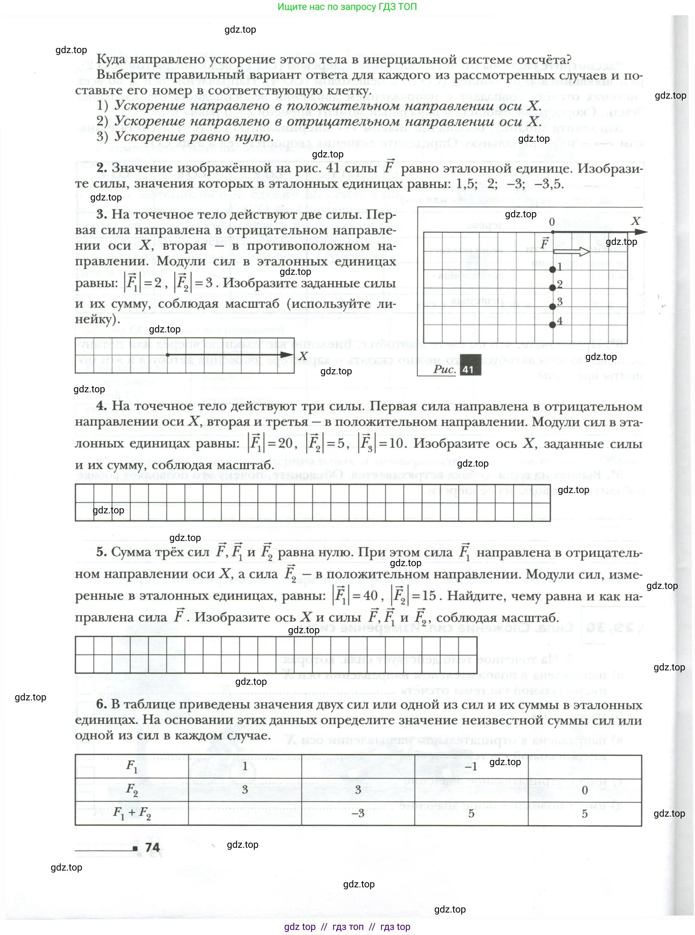 Физика, 7 класс рабочая тетрадь, авторы: Грачев Александр Васильевич, Погожев Владимир Александрович, Боков Павел Юрьевич, Вишнякова Екатерина Анатольевна, издательство Просвещение, Москва, 2008, Часть 1, страница 74