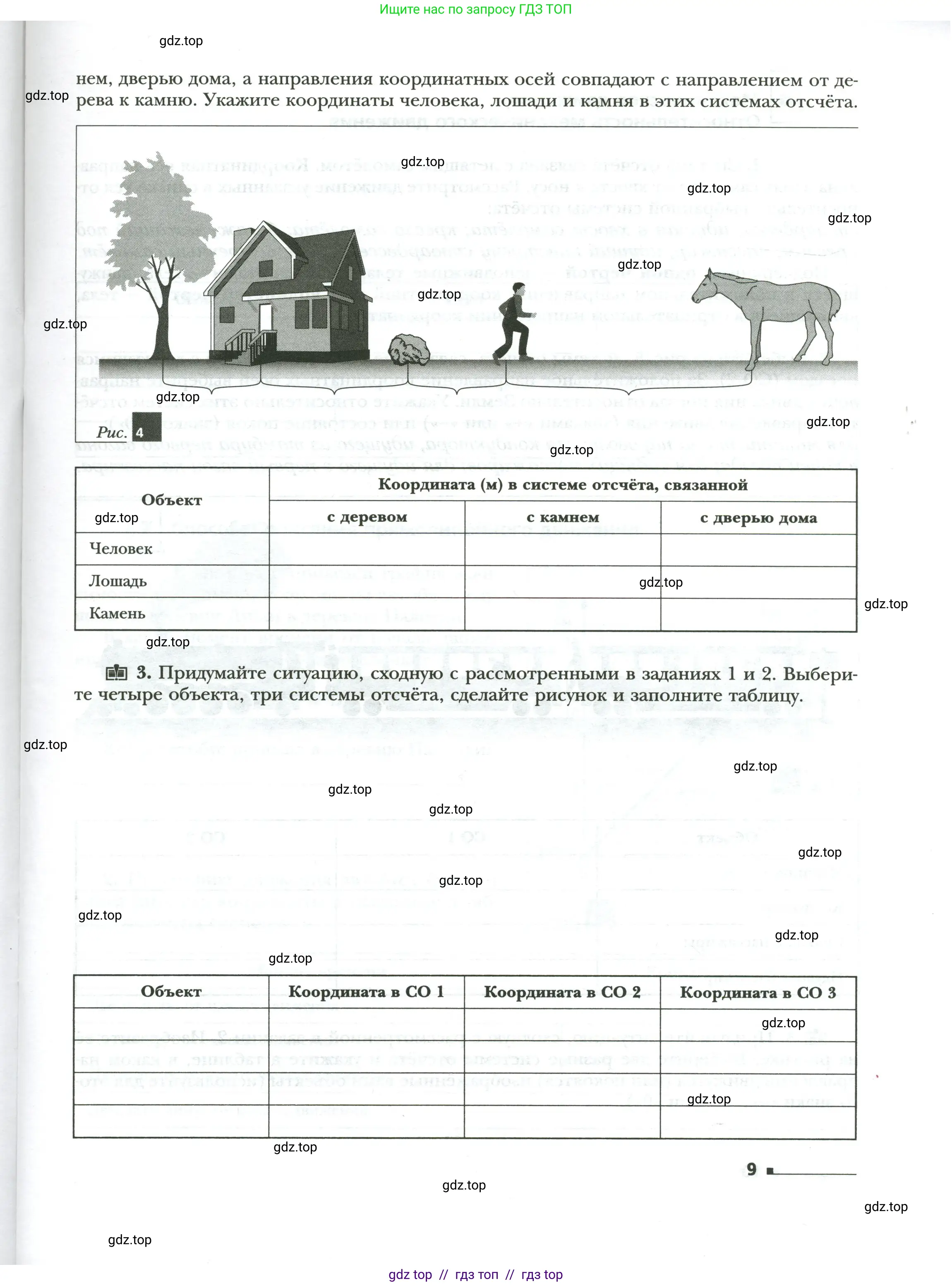 Физика, 7 класс рабочая тетрадь, авторы: Грачев Александр Васильевич, Погожев Владимир Александрович, Боков Павел Юрьевич, Вишнякова Екатерина Анатольевна, издательство Просвещение, Москва, 2008, Часть 1, страница 9